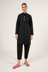 2 Pc Dyed Slub Lawn Suit
