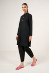 2 Pc Dyed Slub Lawn Suit