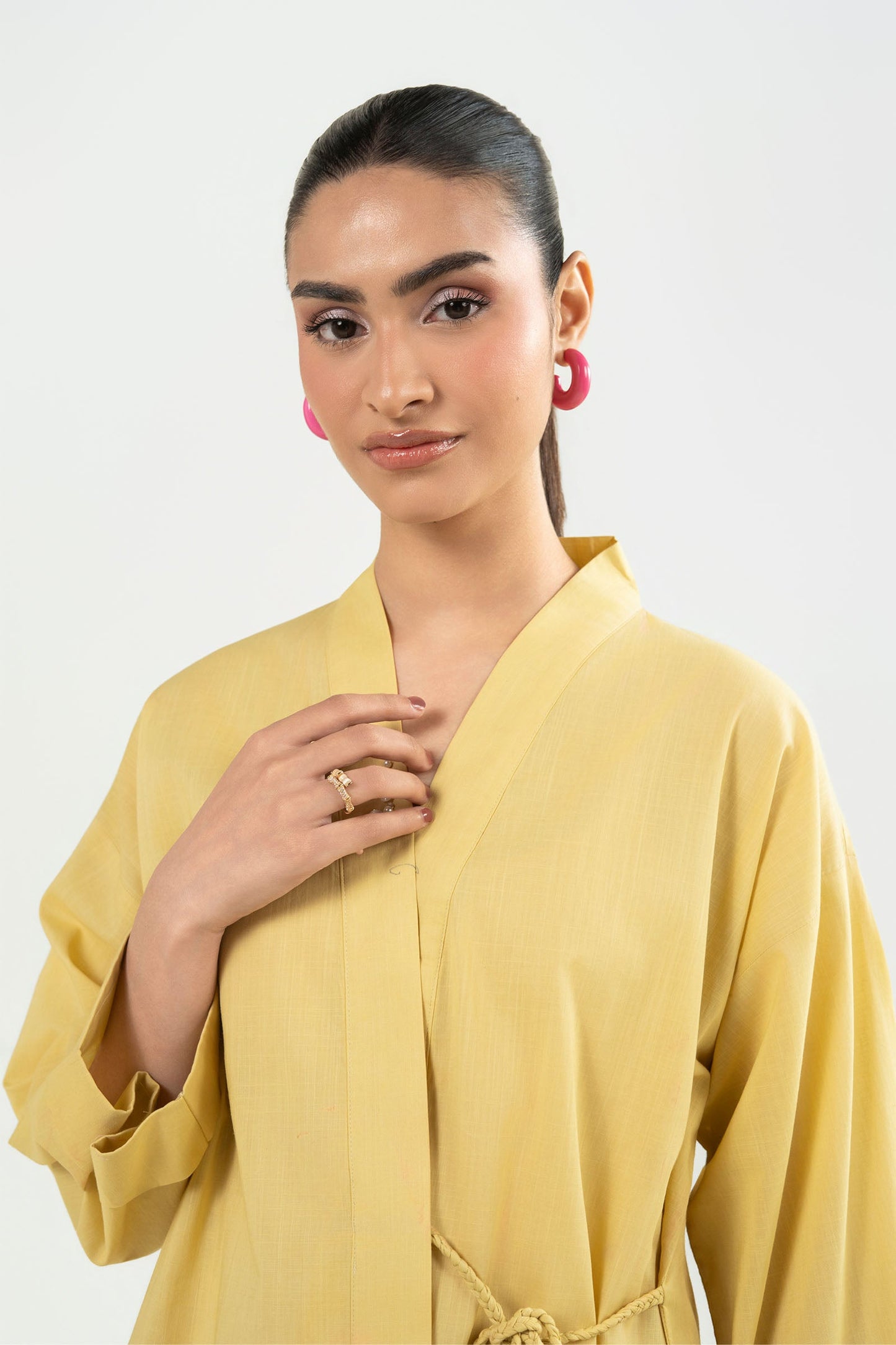 2 Pc Dyed Cotton Dobby Suit