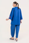 2 Pc Embroidered Crosshatch Suit