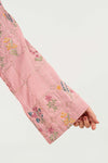 2 Pc Embroidered Cotton Stripe Suit