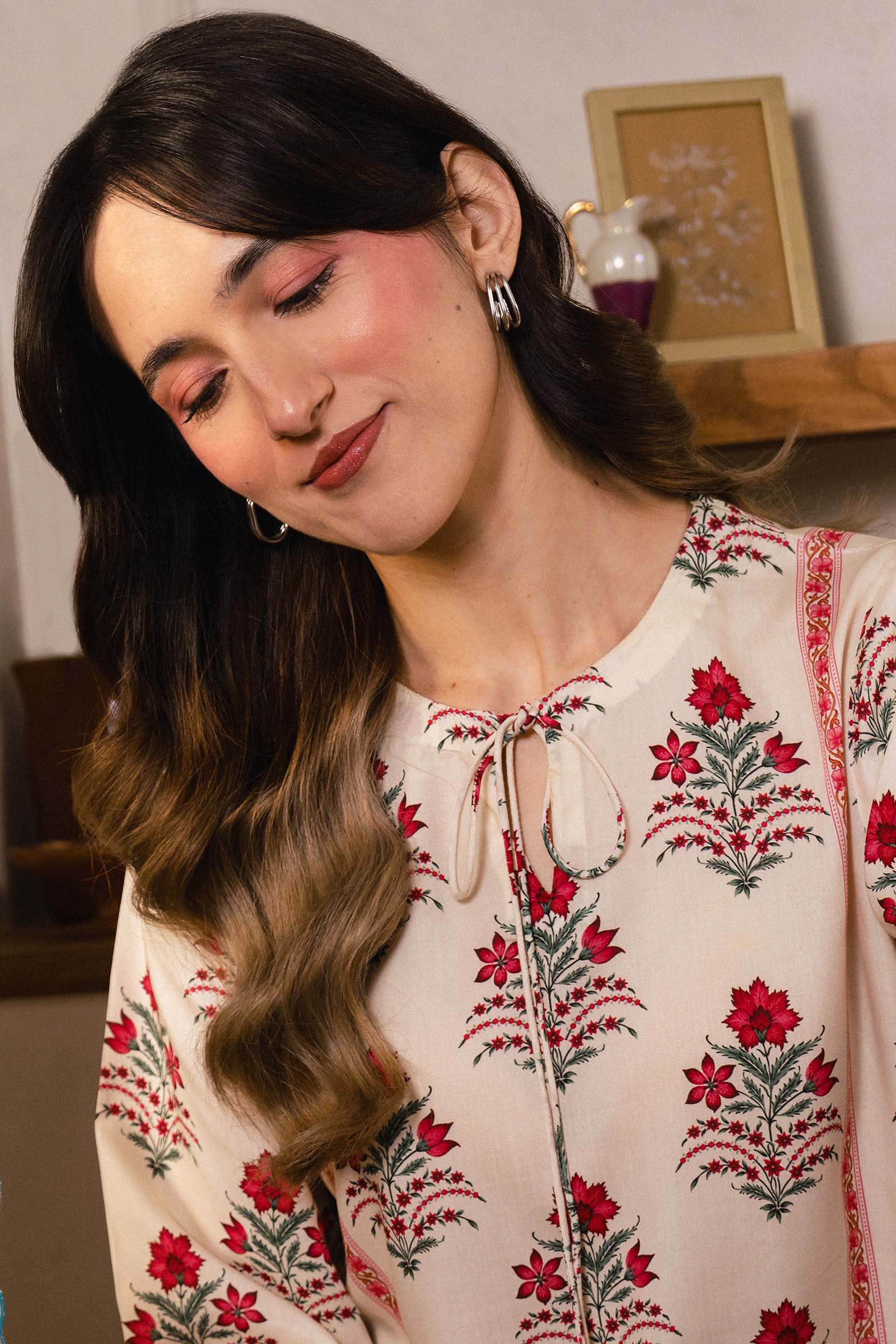 2 Pc Printed Arabic Lawn Suit