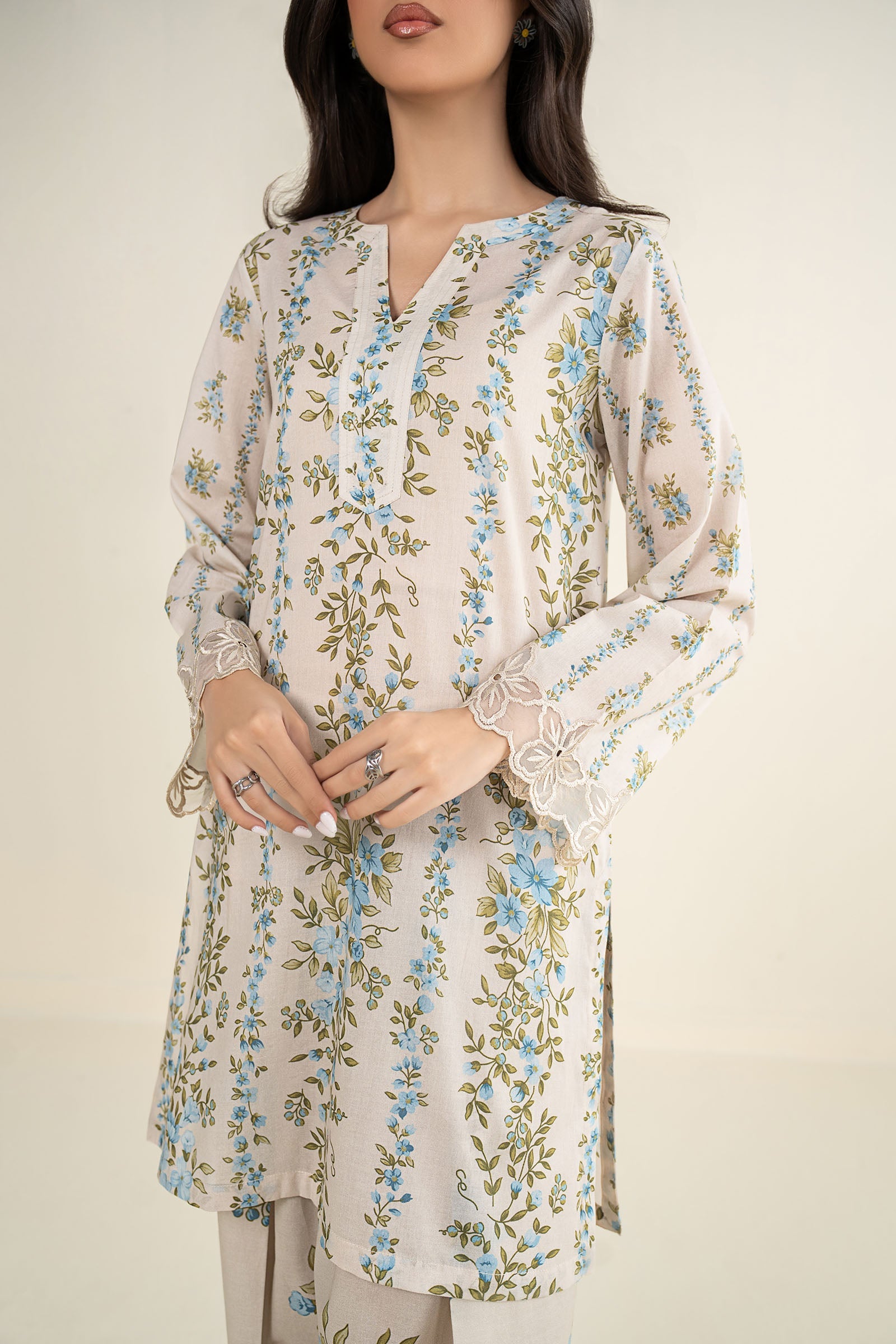 2 Pc Printed Lawn Suit