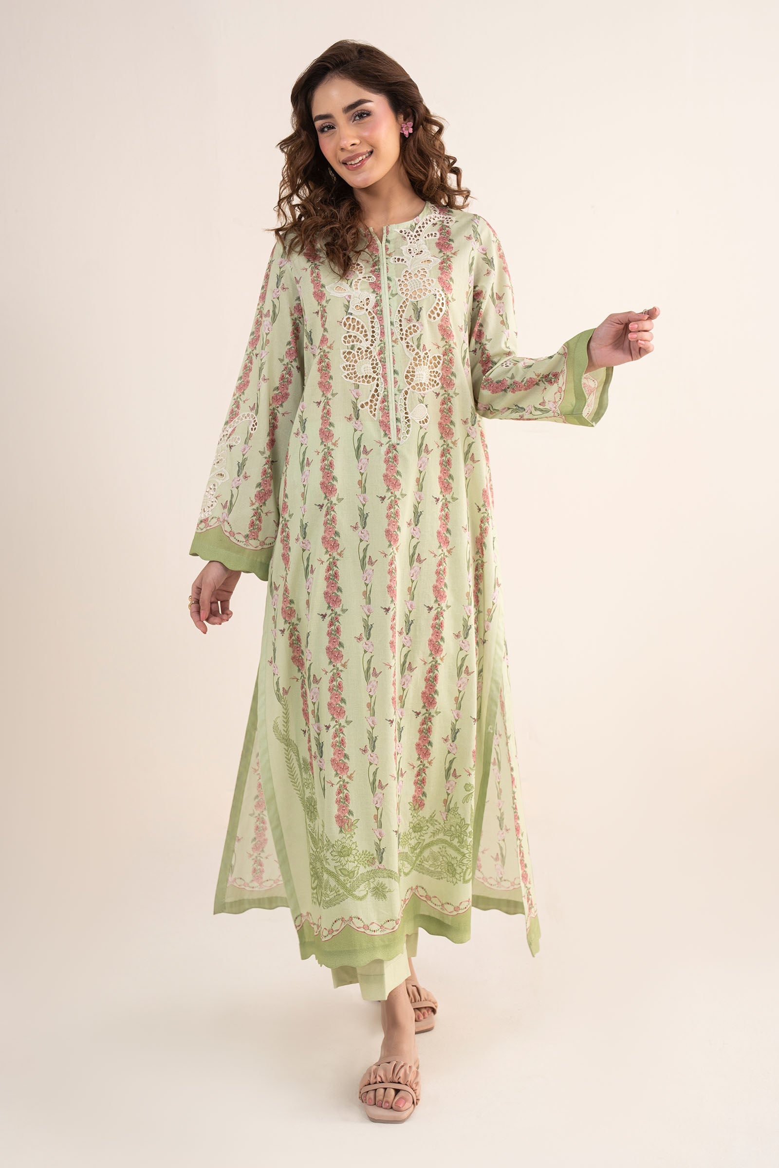2 Pc Embroidered Lawn Suit