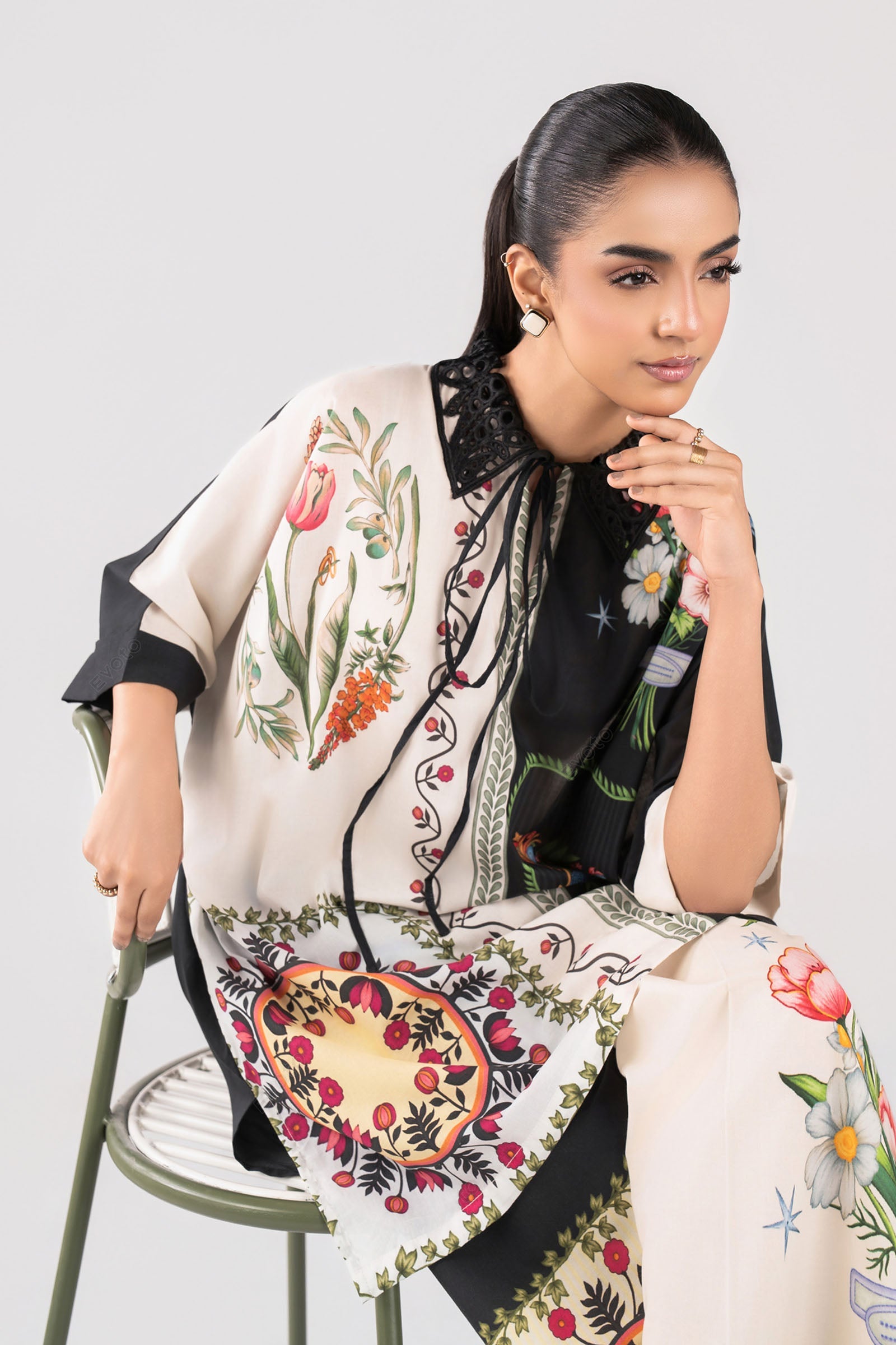 2 Pc Embroidered Lawn Suit