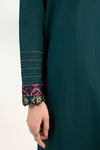 2 Pc Embroidered Slub Lawn Suit