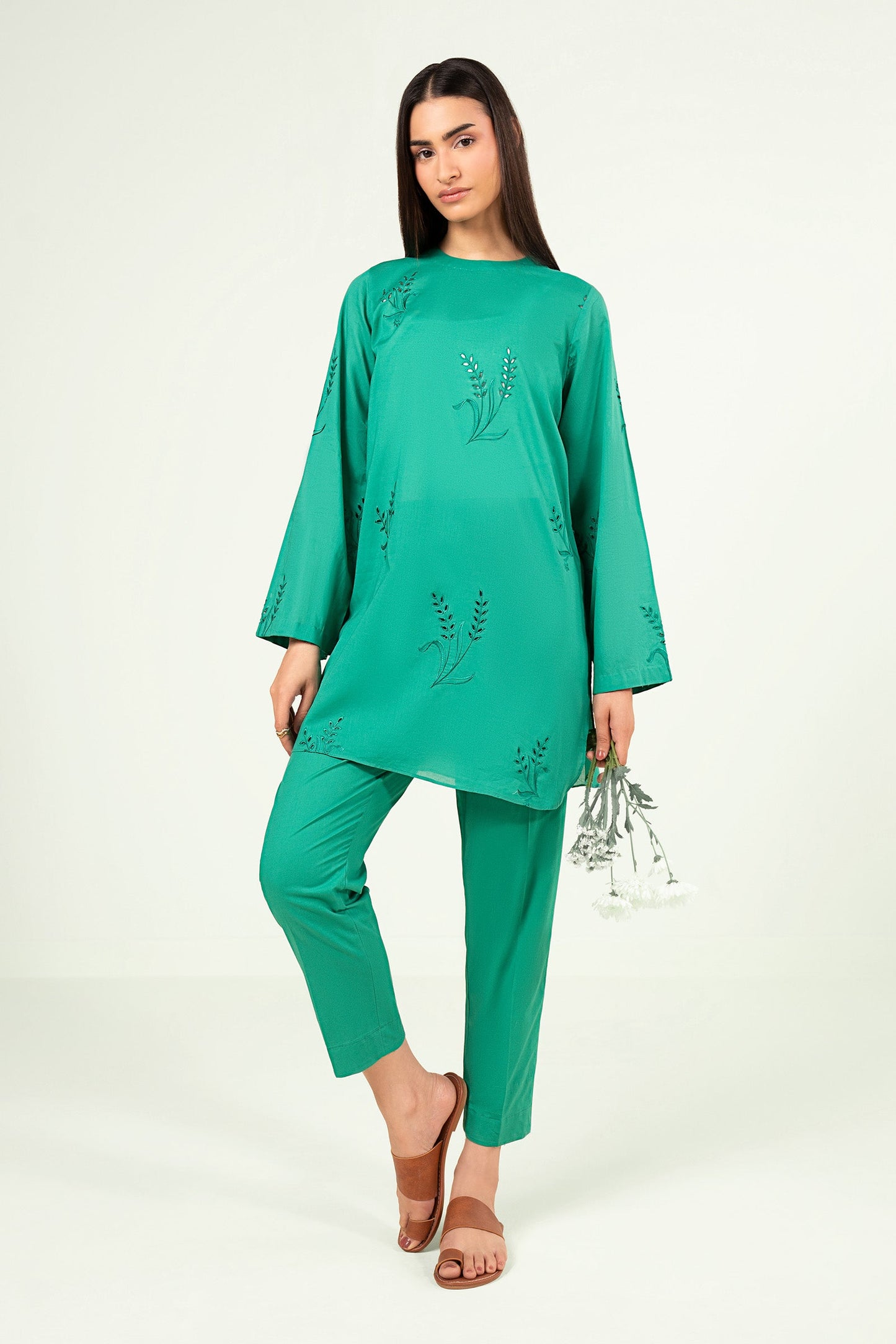 2 Pc Embroidered Lawn Suit