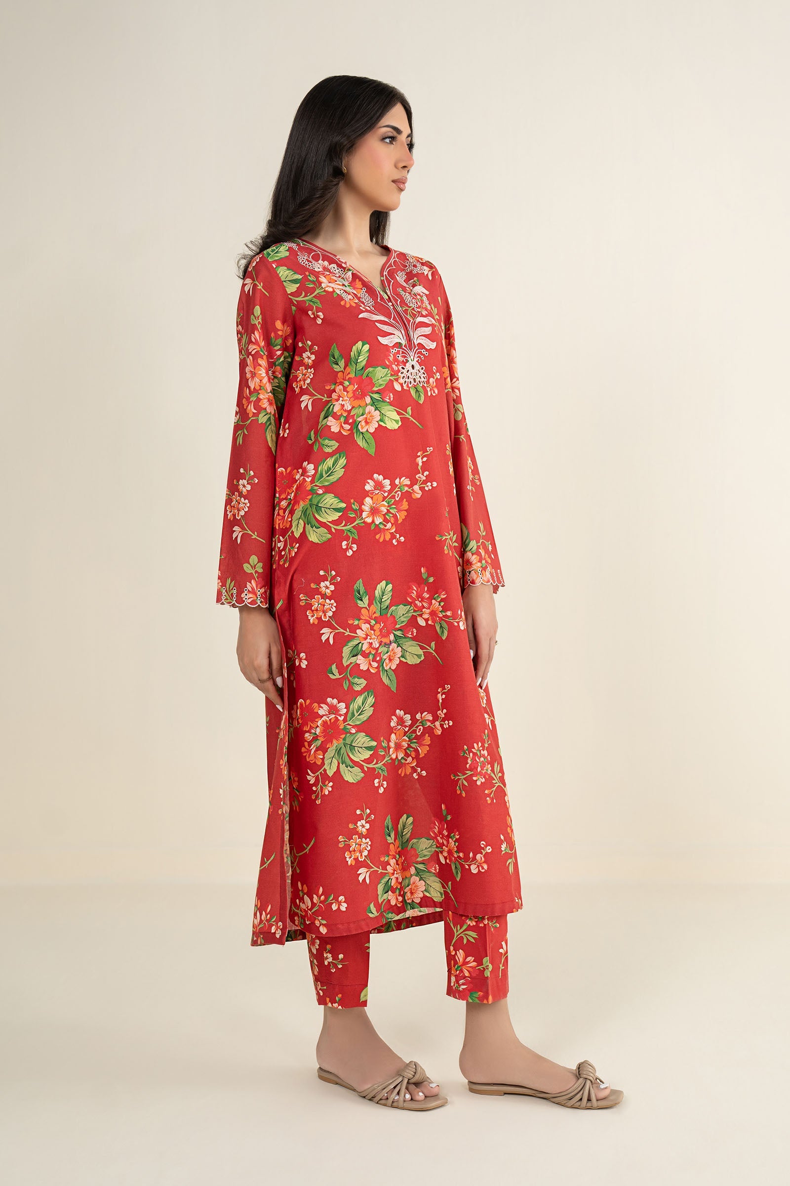 2 Pc Embroidered Lawn Suit