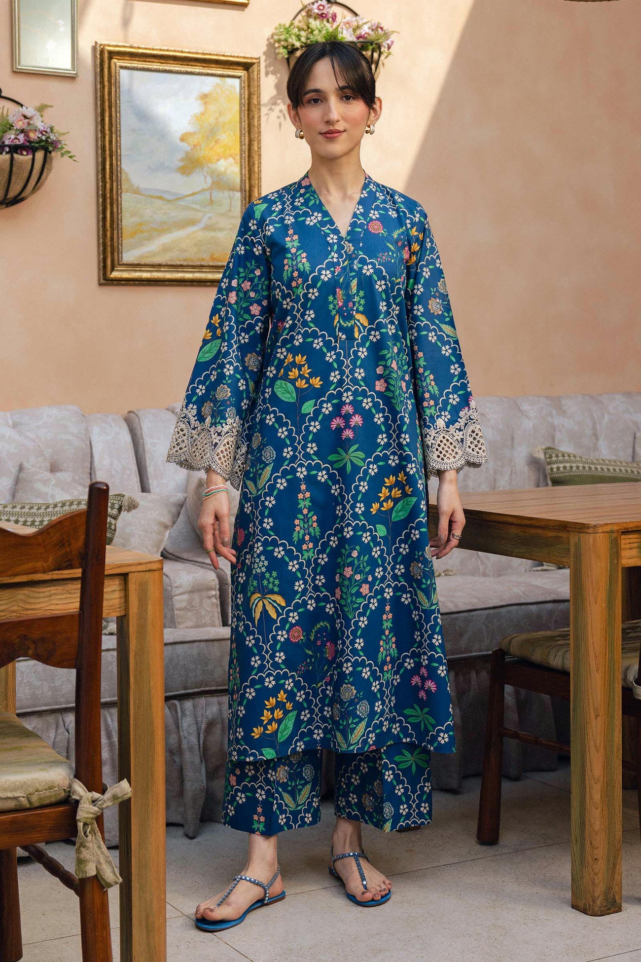 2 Pc Embroidered Lawn Suit