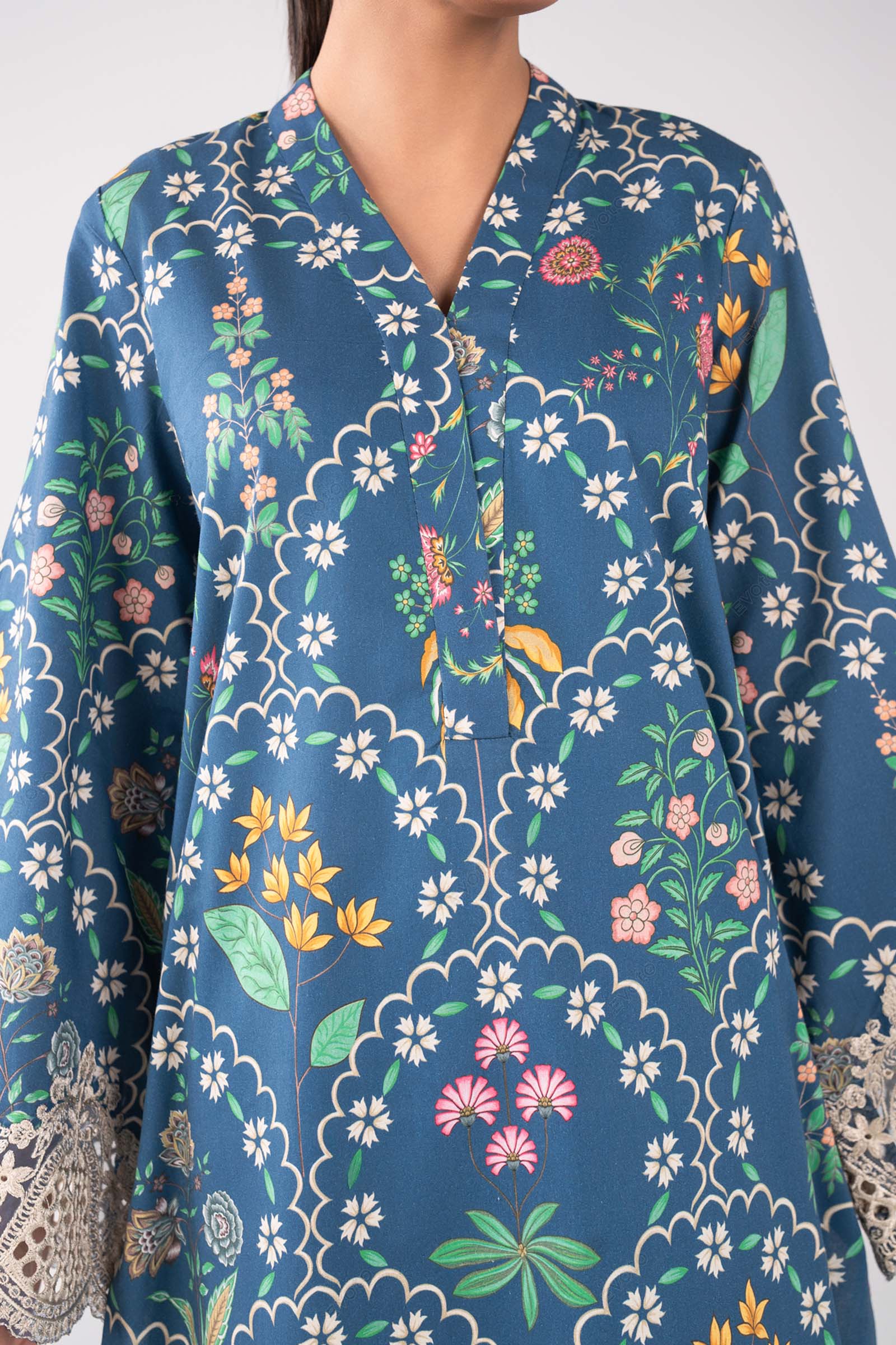 2 Pc Embroidered Lawn Suit