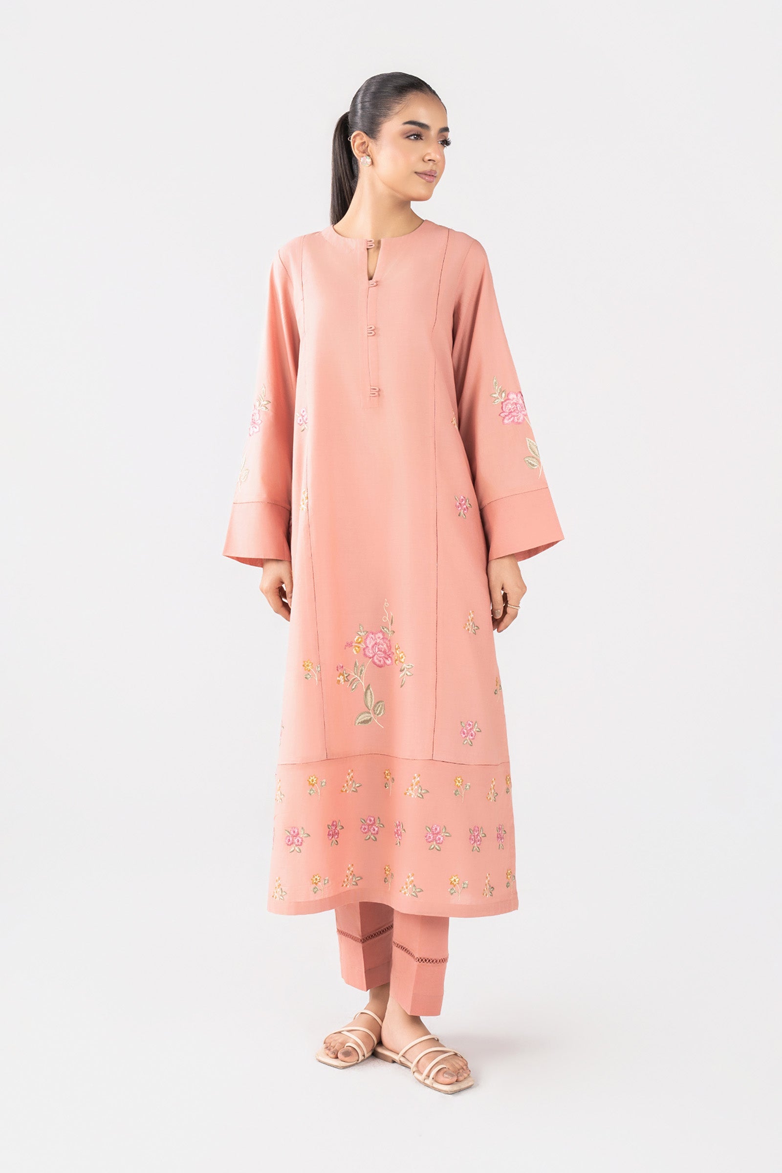 2 Pc Embroidered Lawn Suit