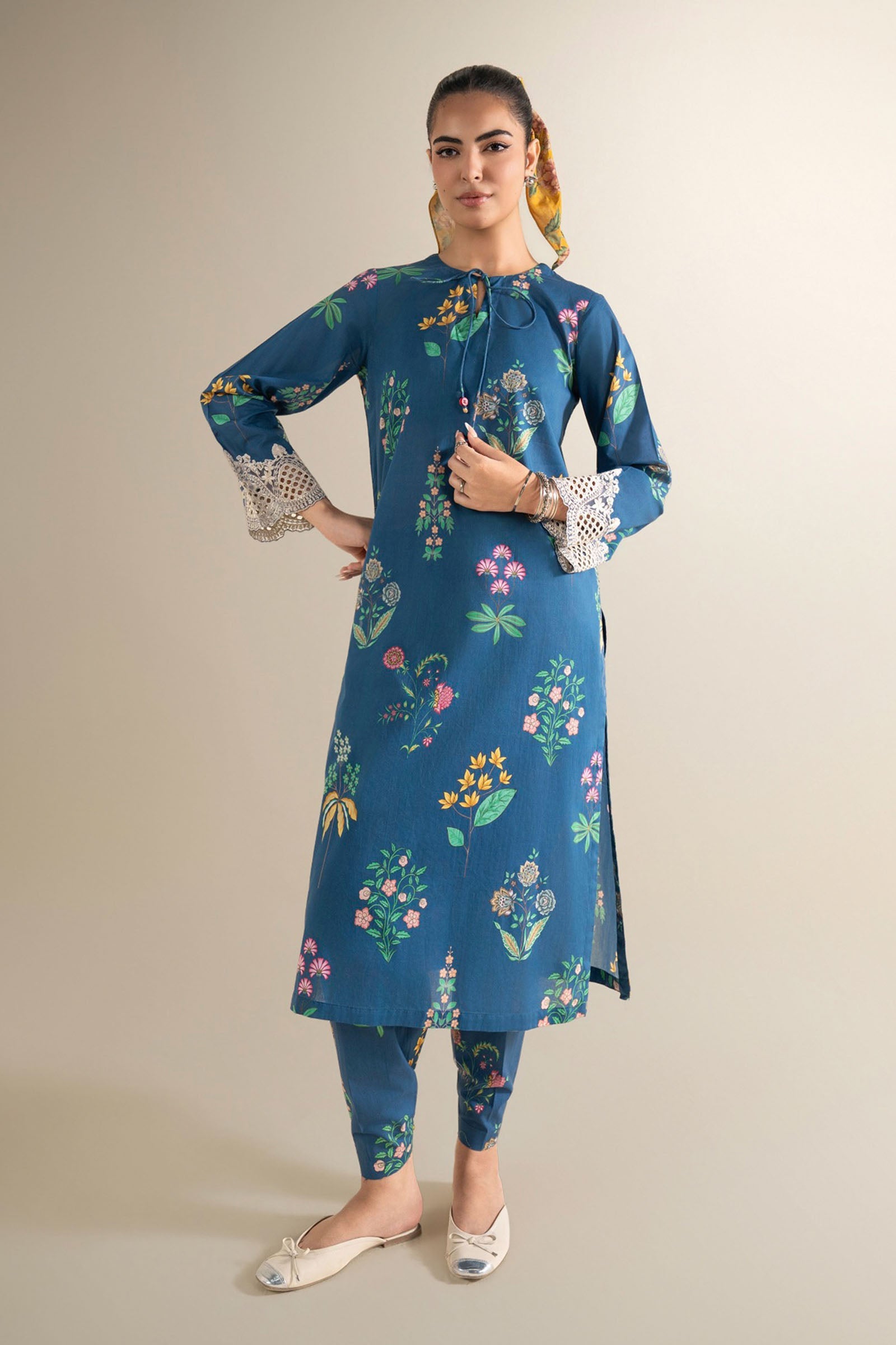 2 Pc Embroidered Lawn Suit