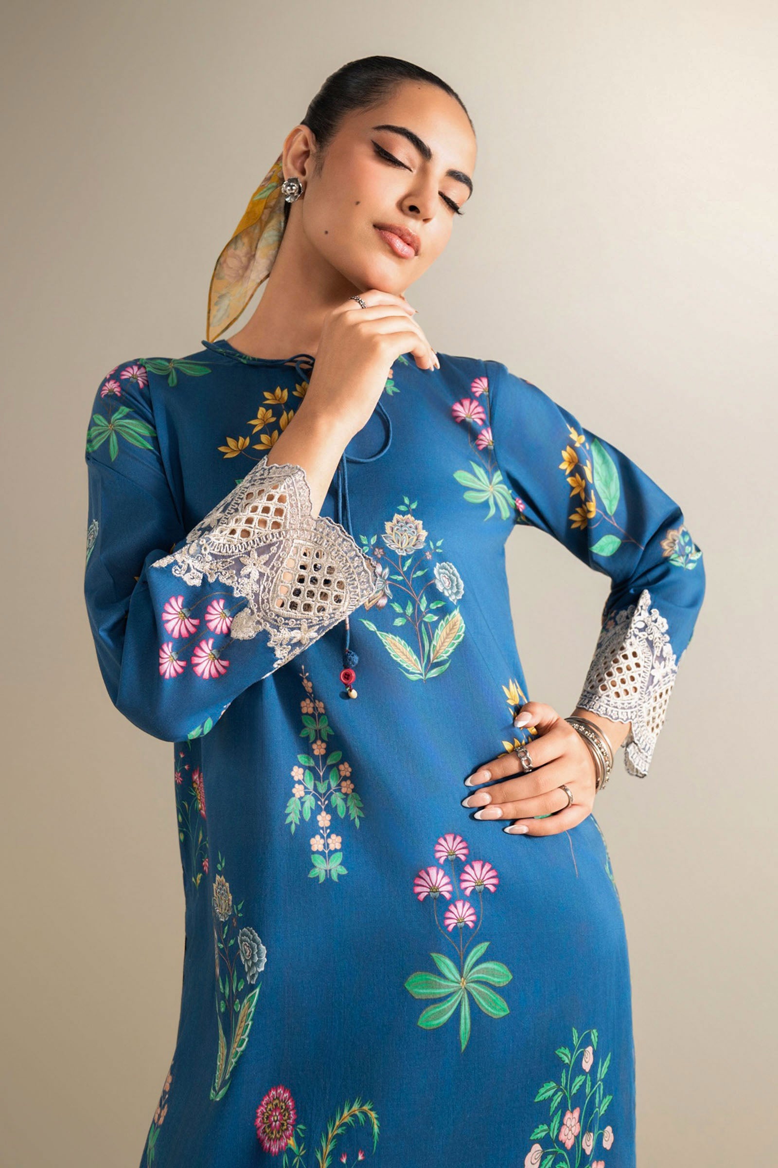 2 Pc Embroidered Lawn Suit