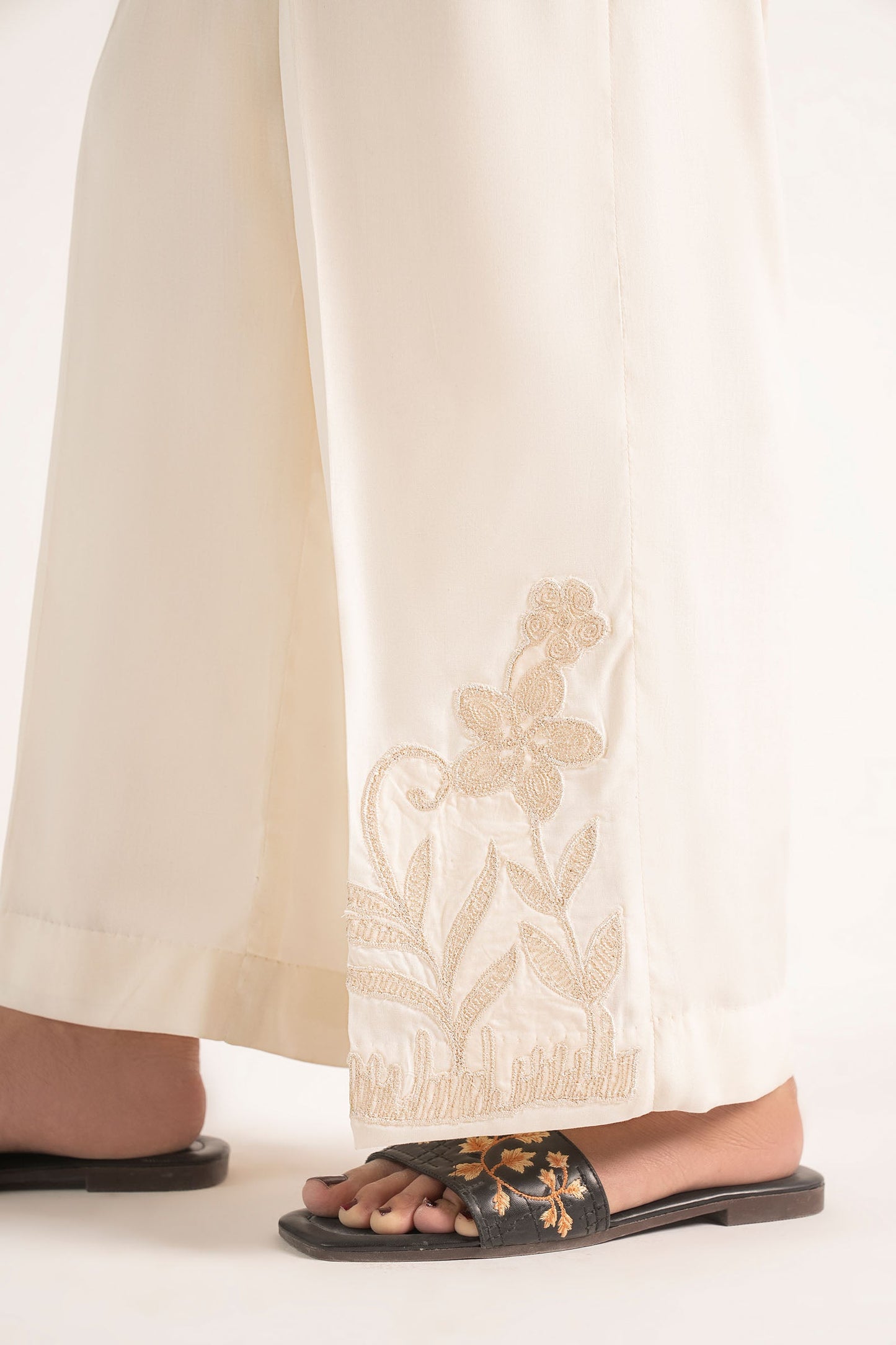 Embroidered Cambric Trouser