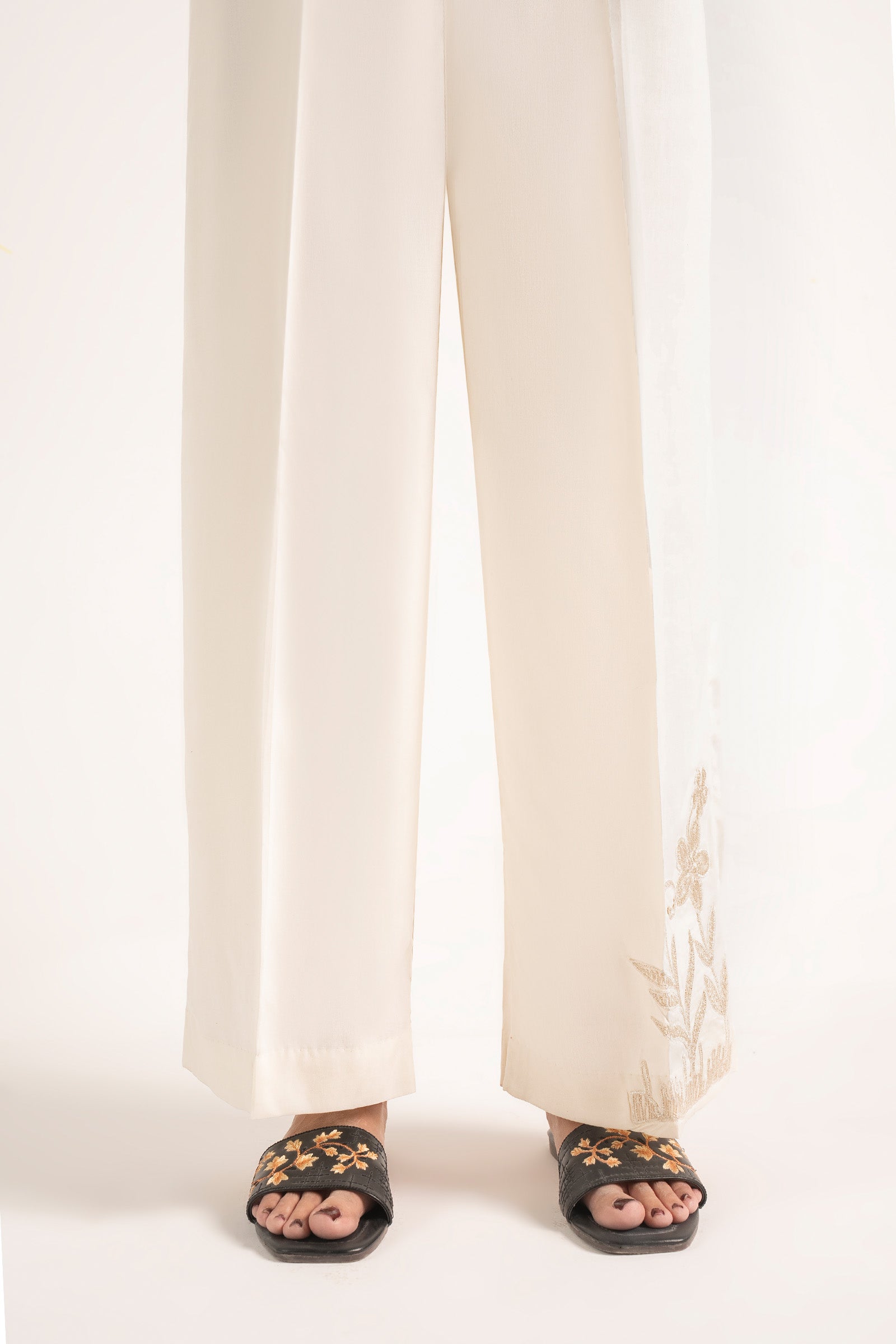 Embroidered Cambric Trouser