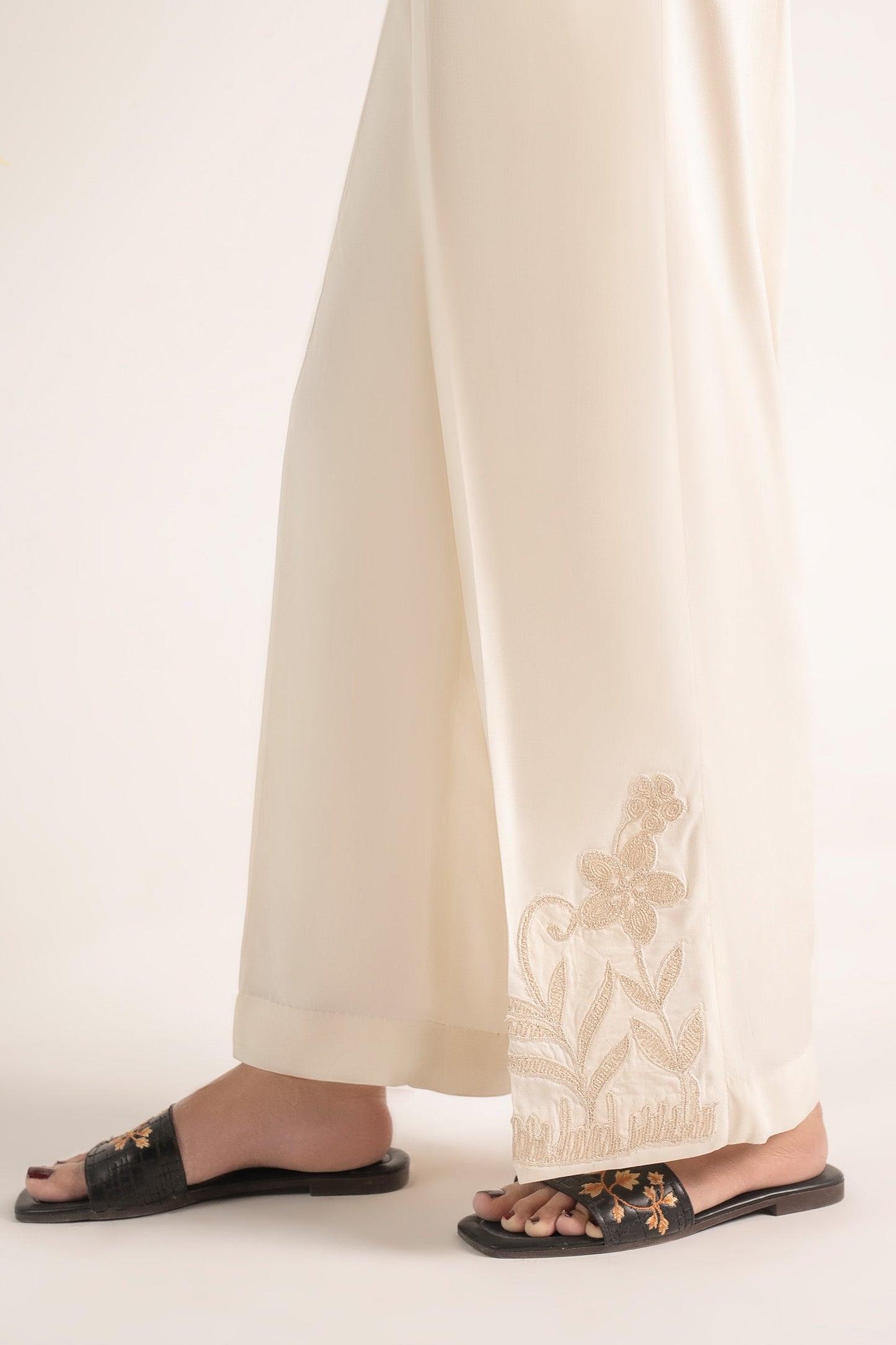 Embroidered Cambric Trouser