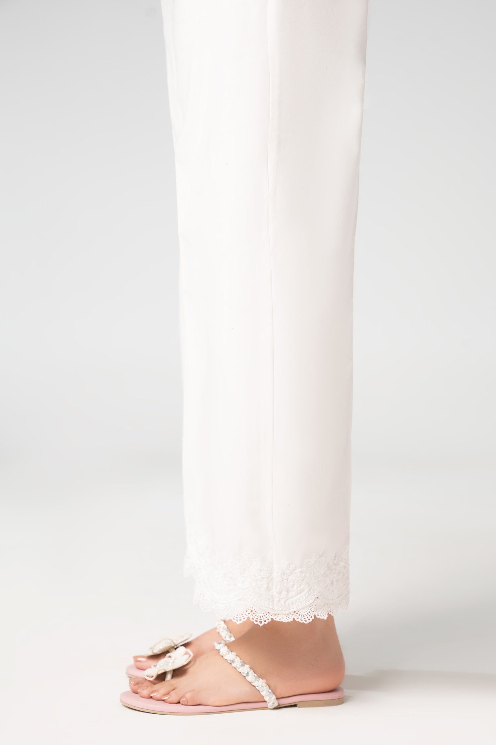 Embroidered Cambric Trouser