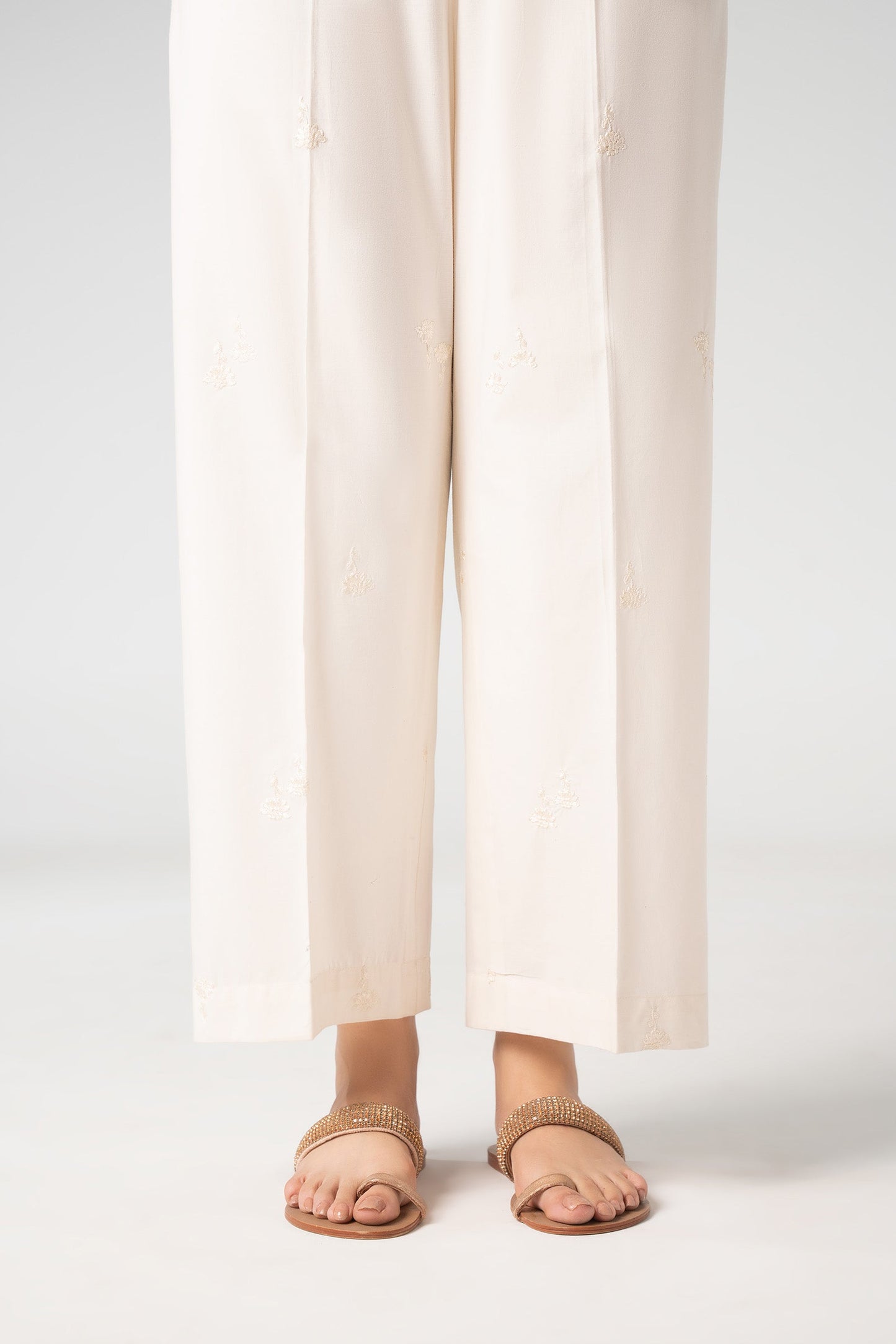 Embroidered Cambric Trouser
