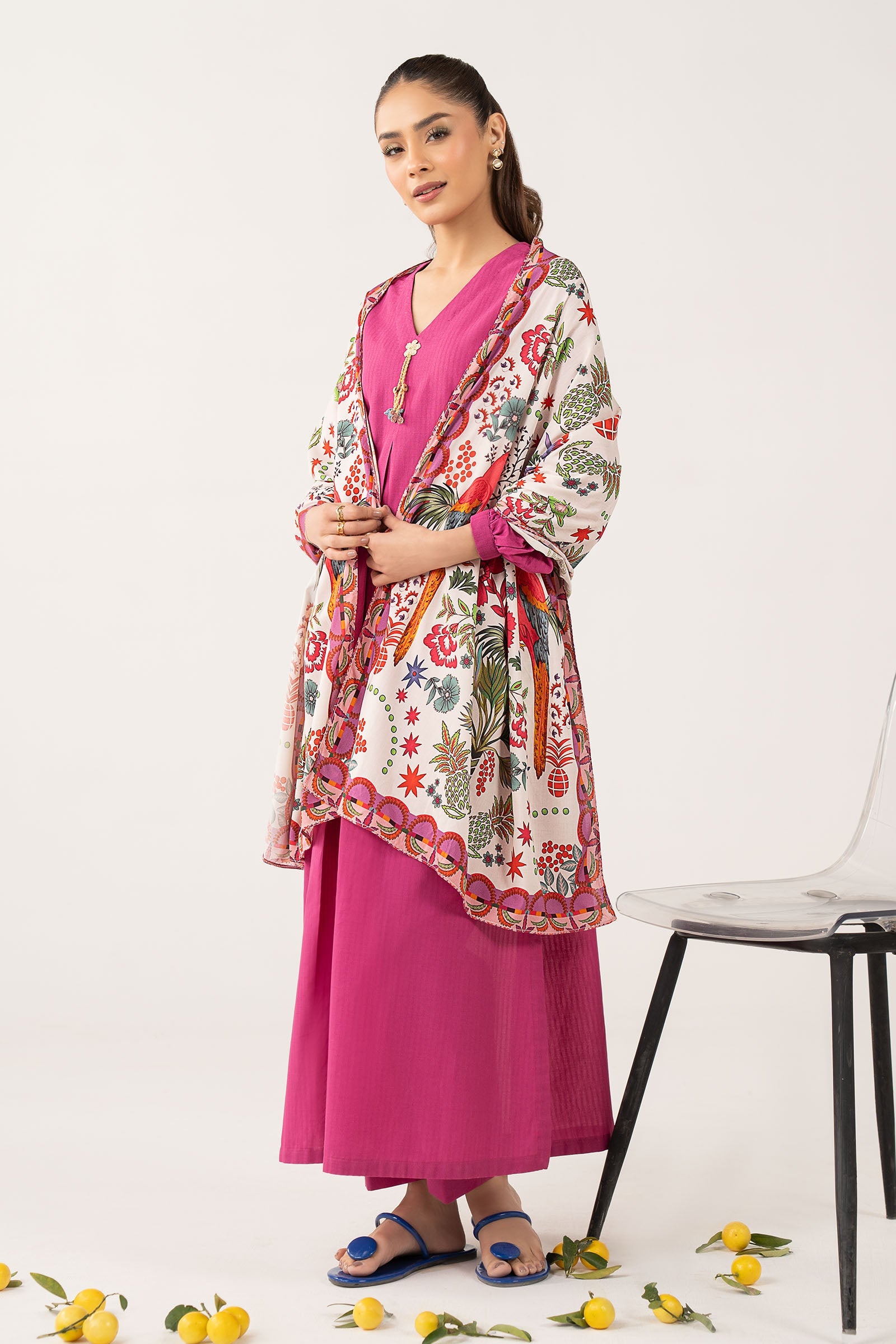 Printed Arabic Lawn Scarf