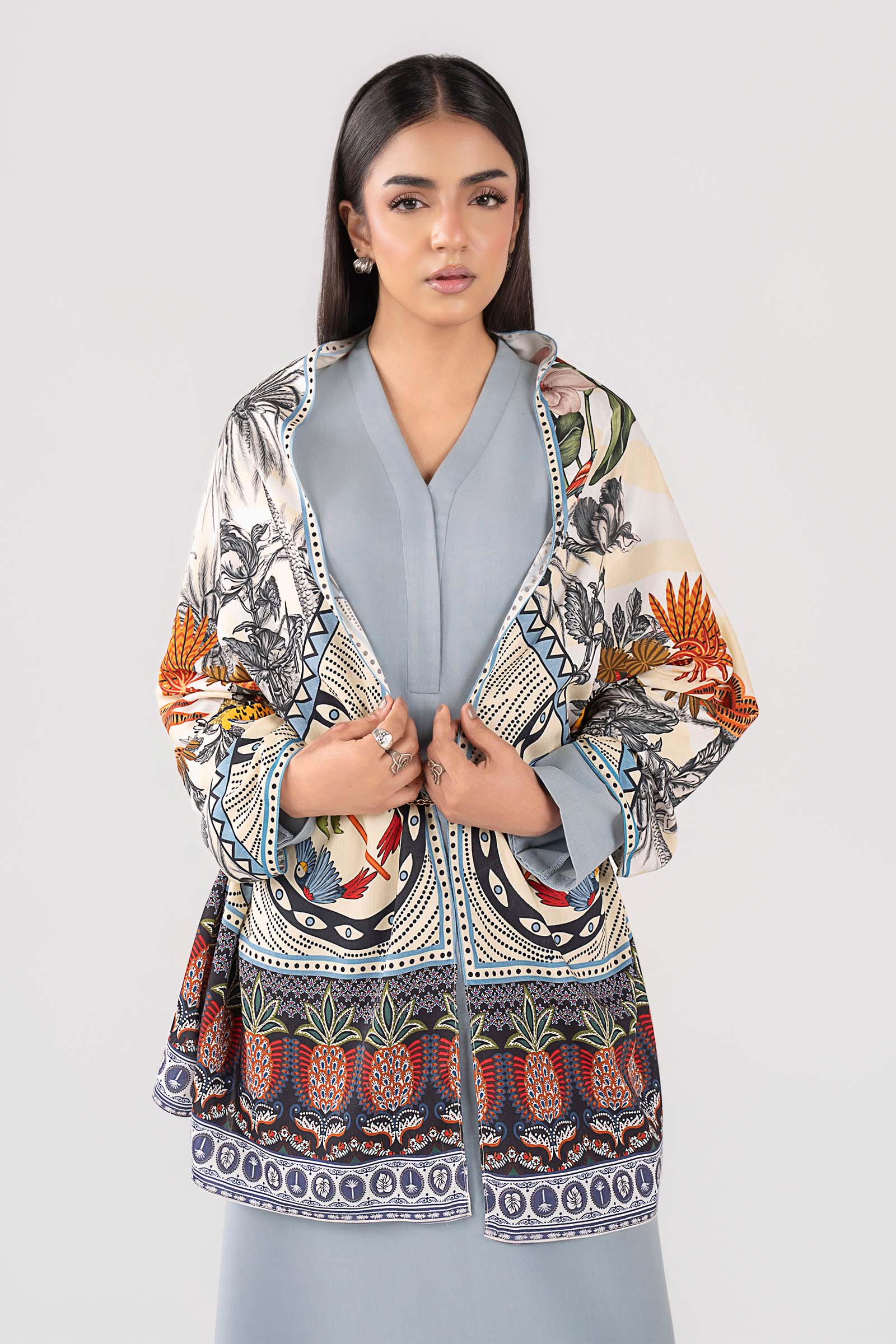 Printed Arabic Lawn Scarf