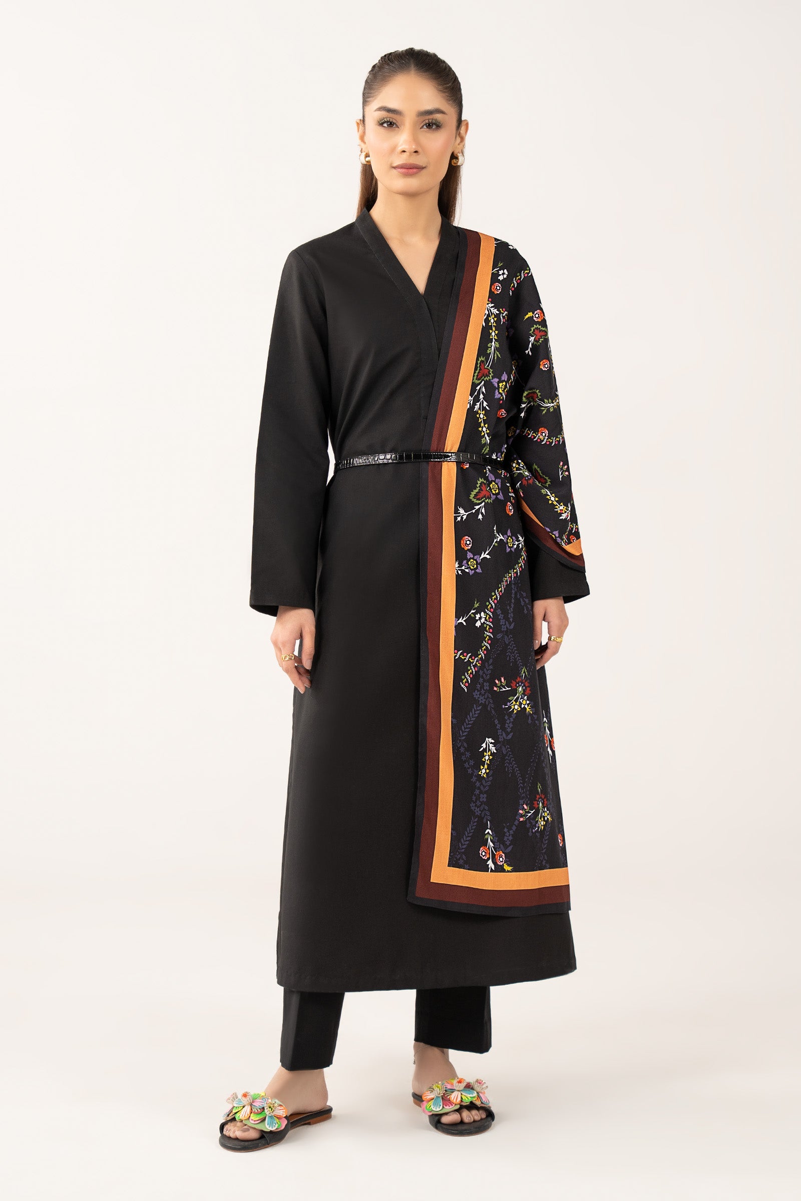 Printed Arabic Lawn Scarf