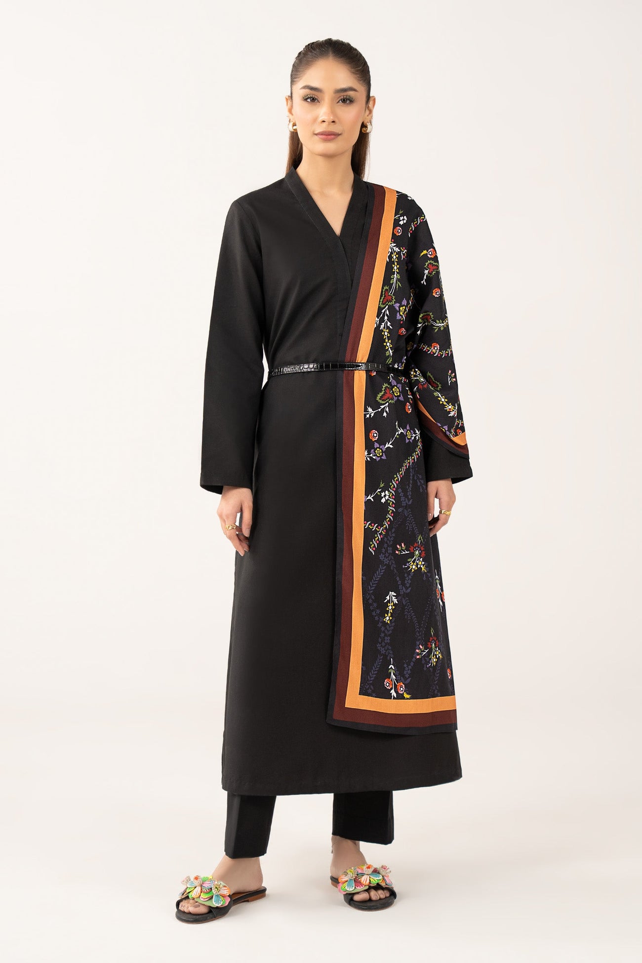 Printed Arabic Lawn Scarf