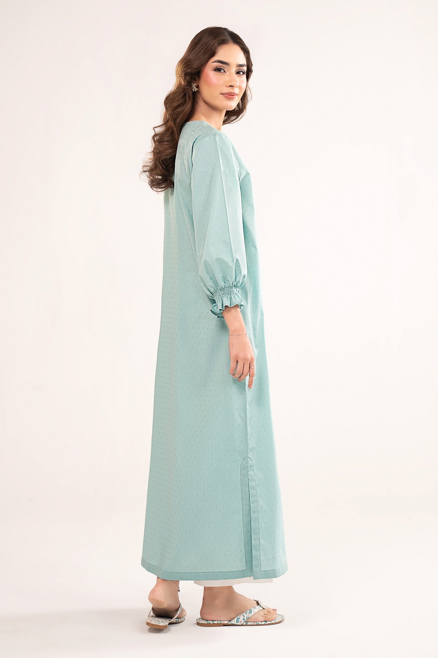 Dyed Dobby Cotton Shirt