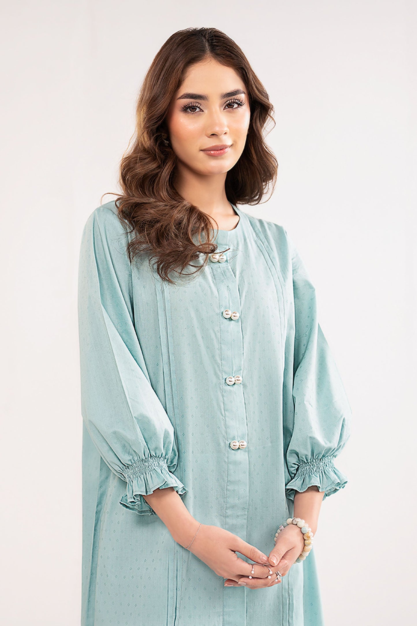 Dyed Dobby Cotton Shirt