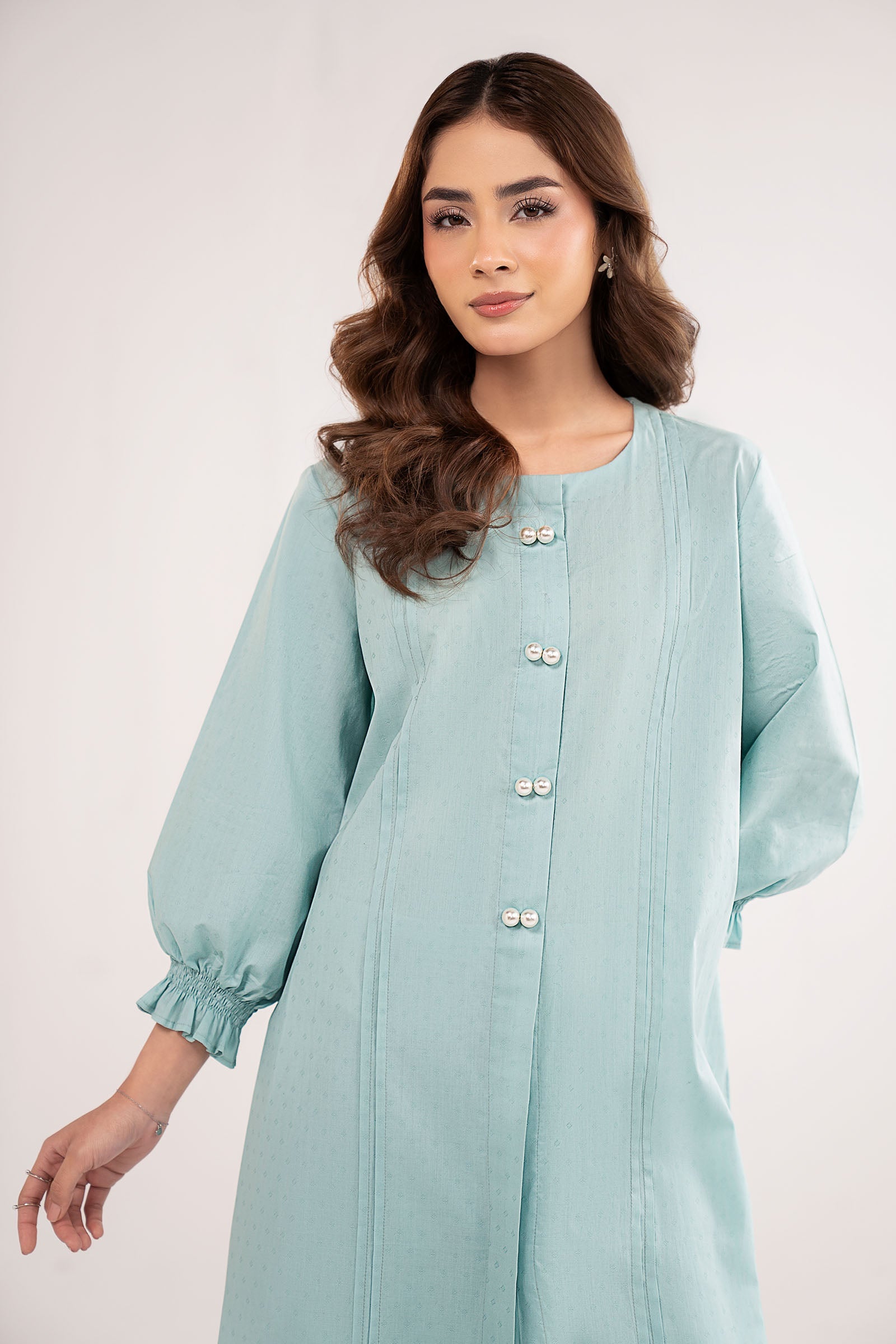 Dyed Dobby Cotton Shirt