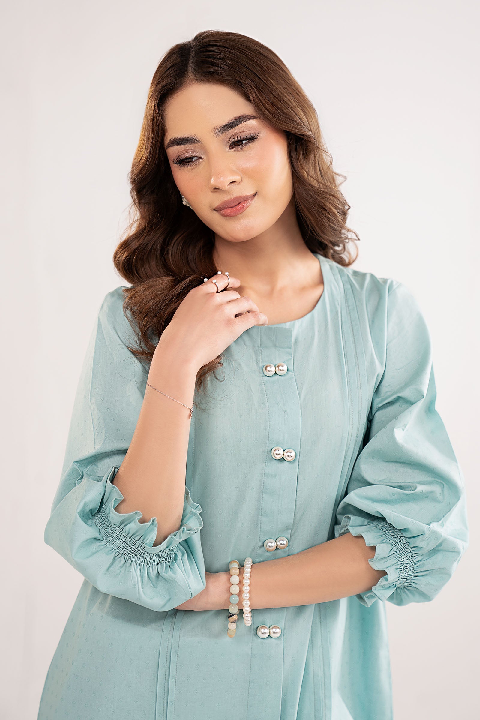 Dyed Dobby Cotton Shirt