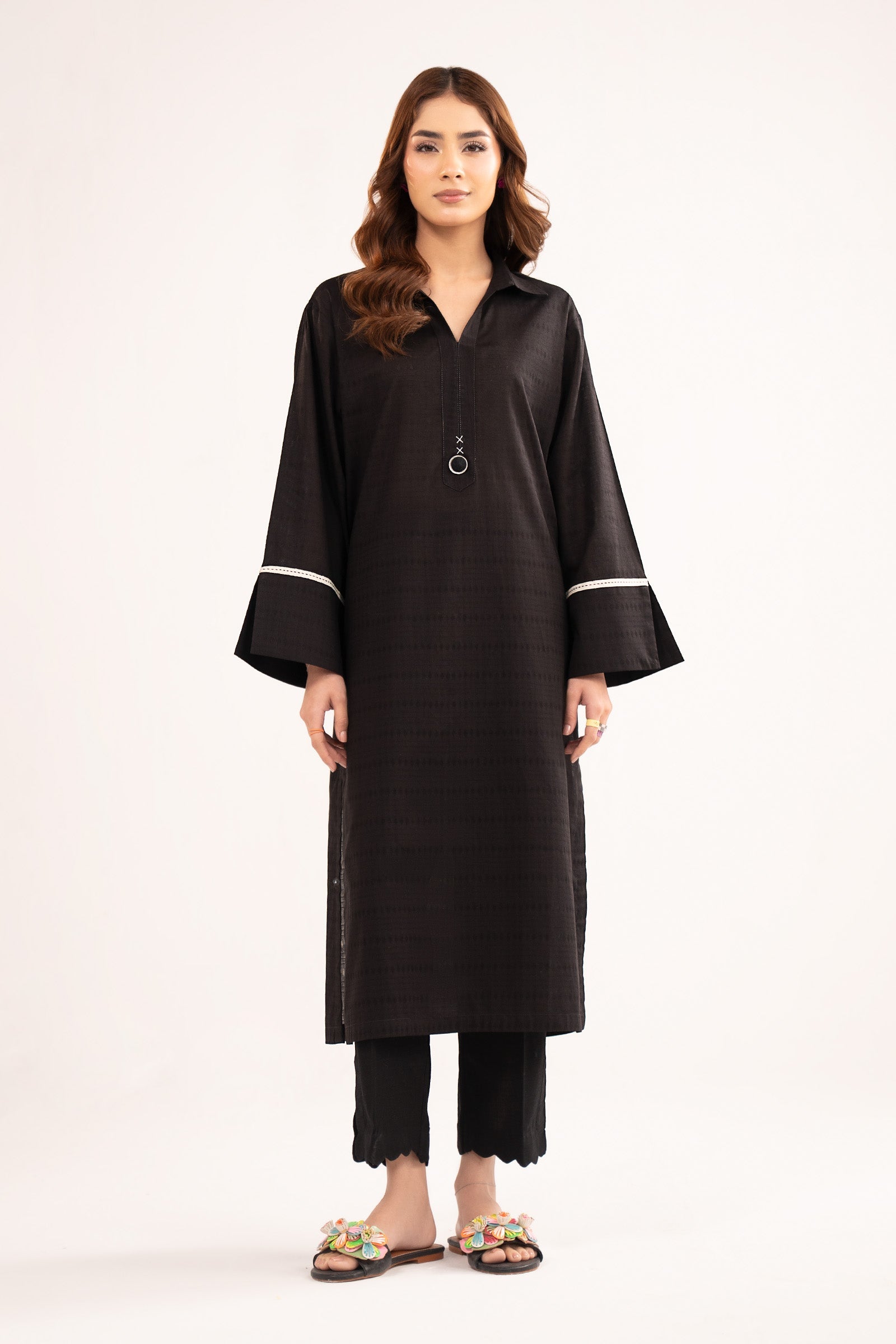 Dyed Dobby Cotton Shirt