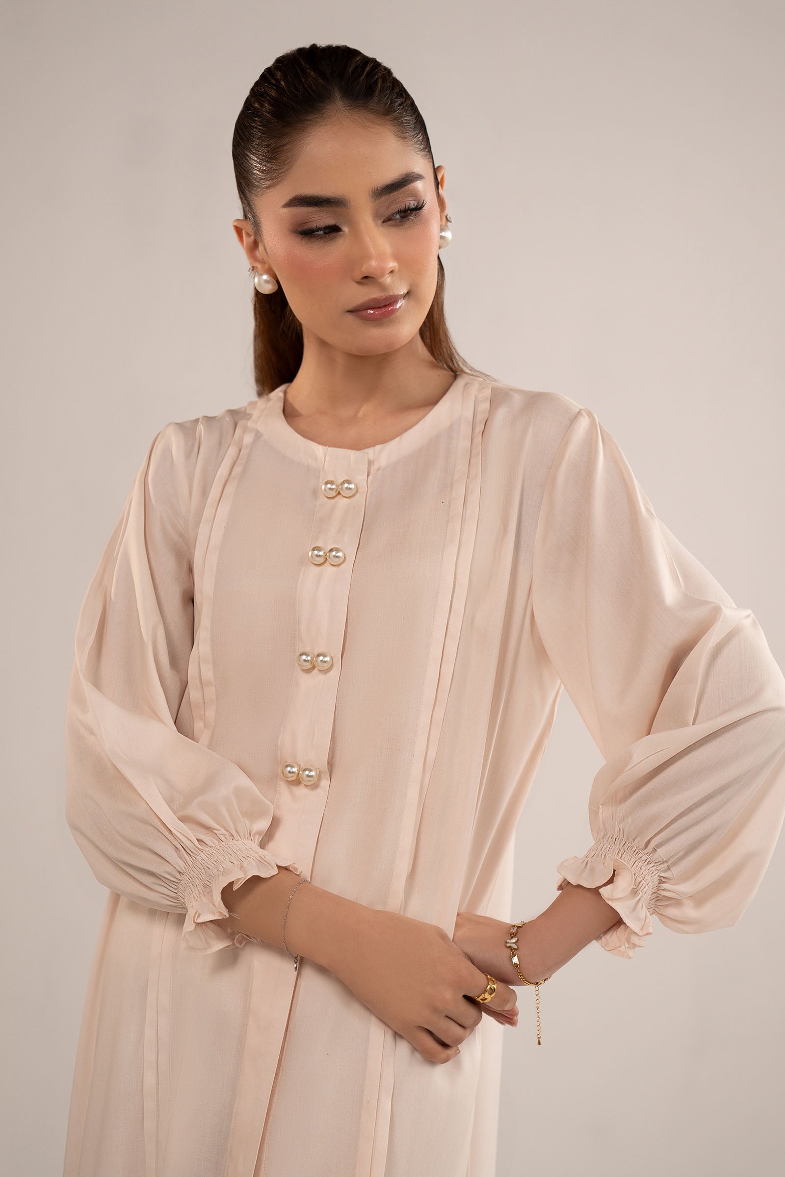 Dyed Arabic Lawn Shirt