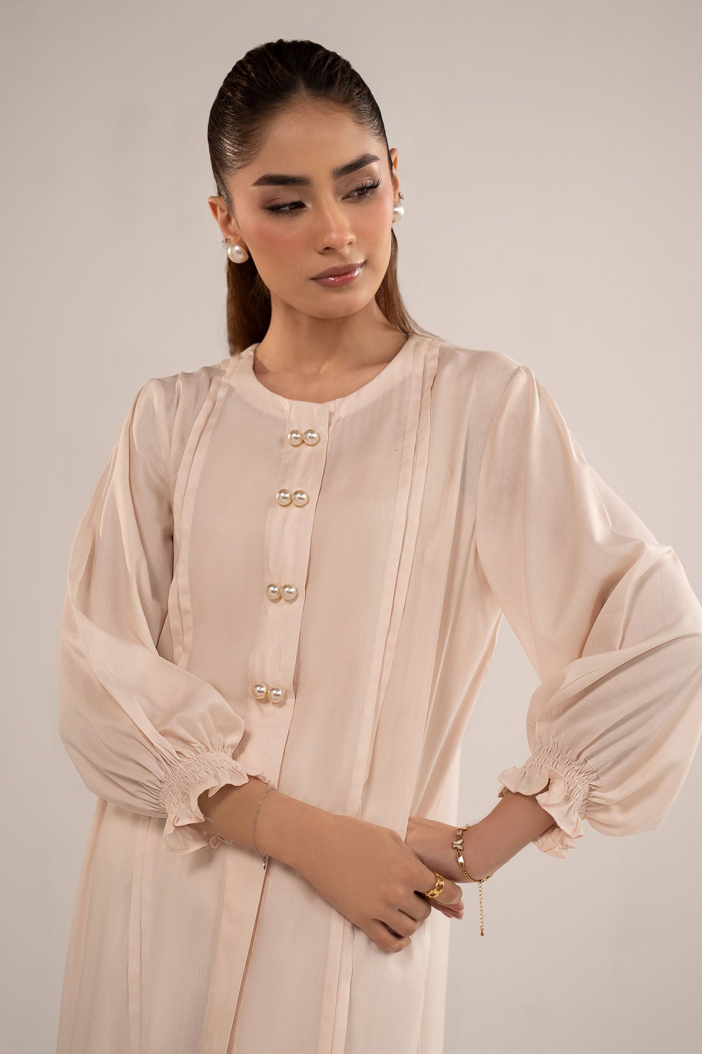 Dyed Arabic Lawn Shirt
