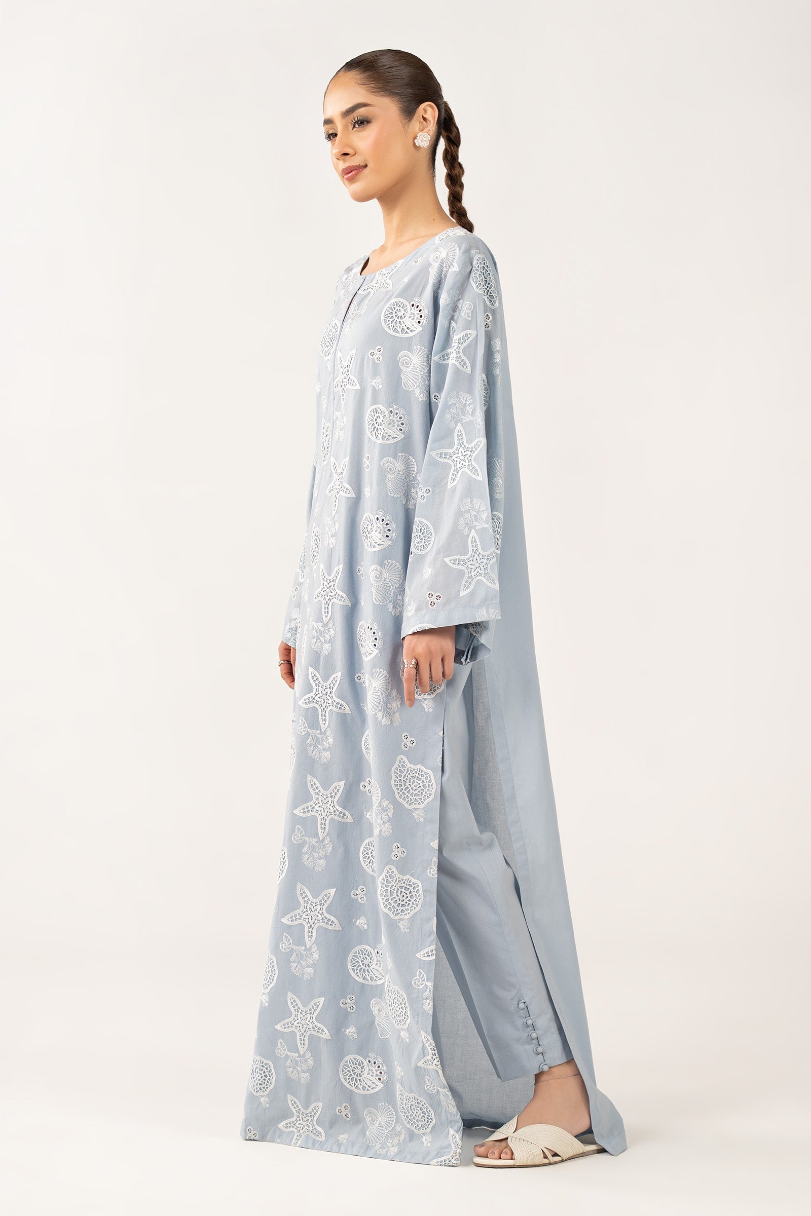 2 Pc Embroidered Lawn Suit