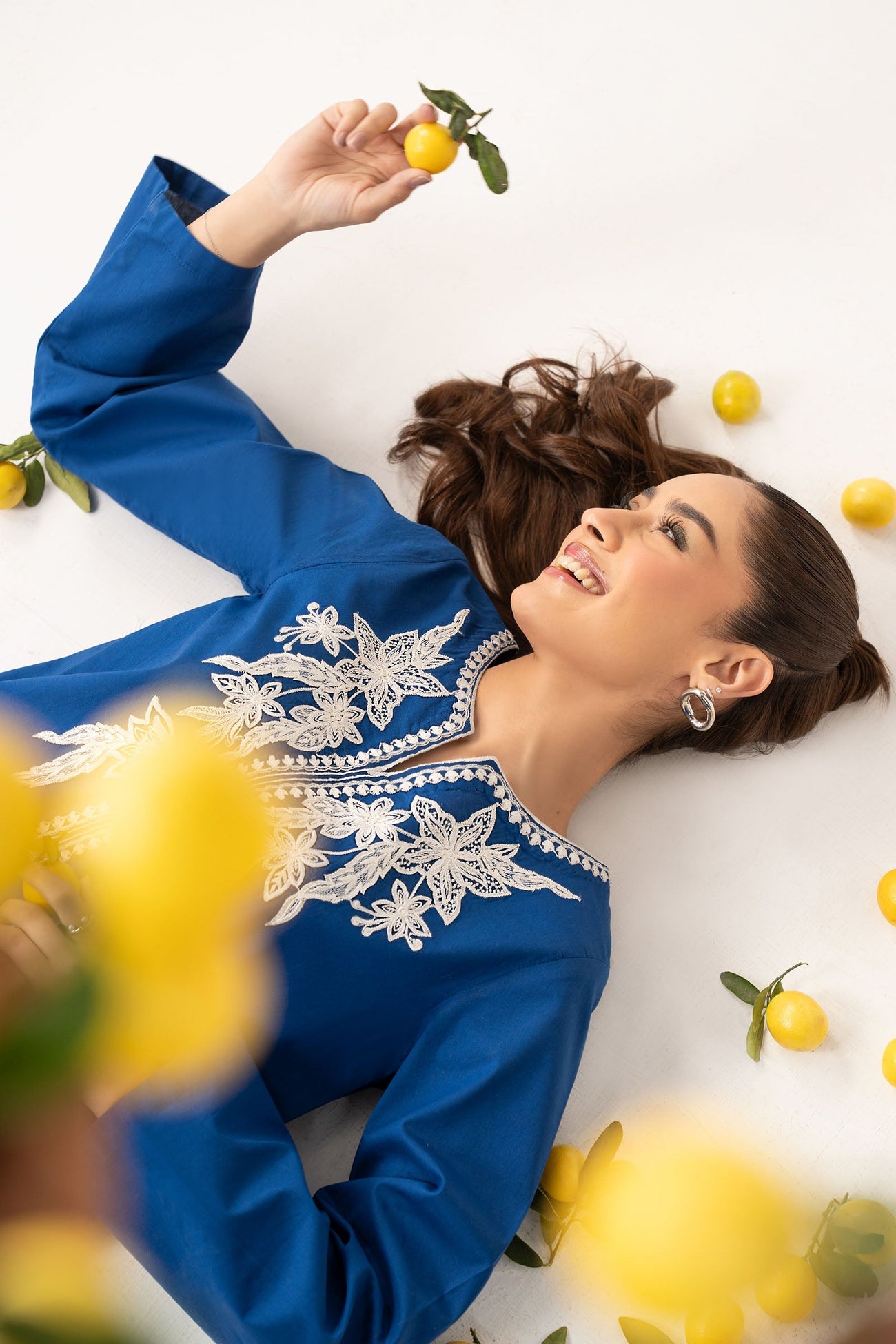 Embroidered Dobby Cotton Shirt