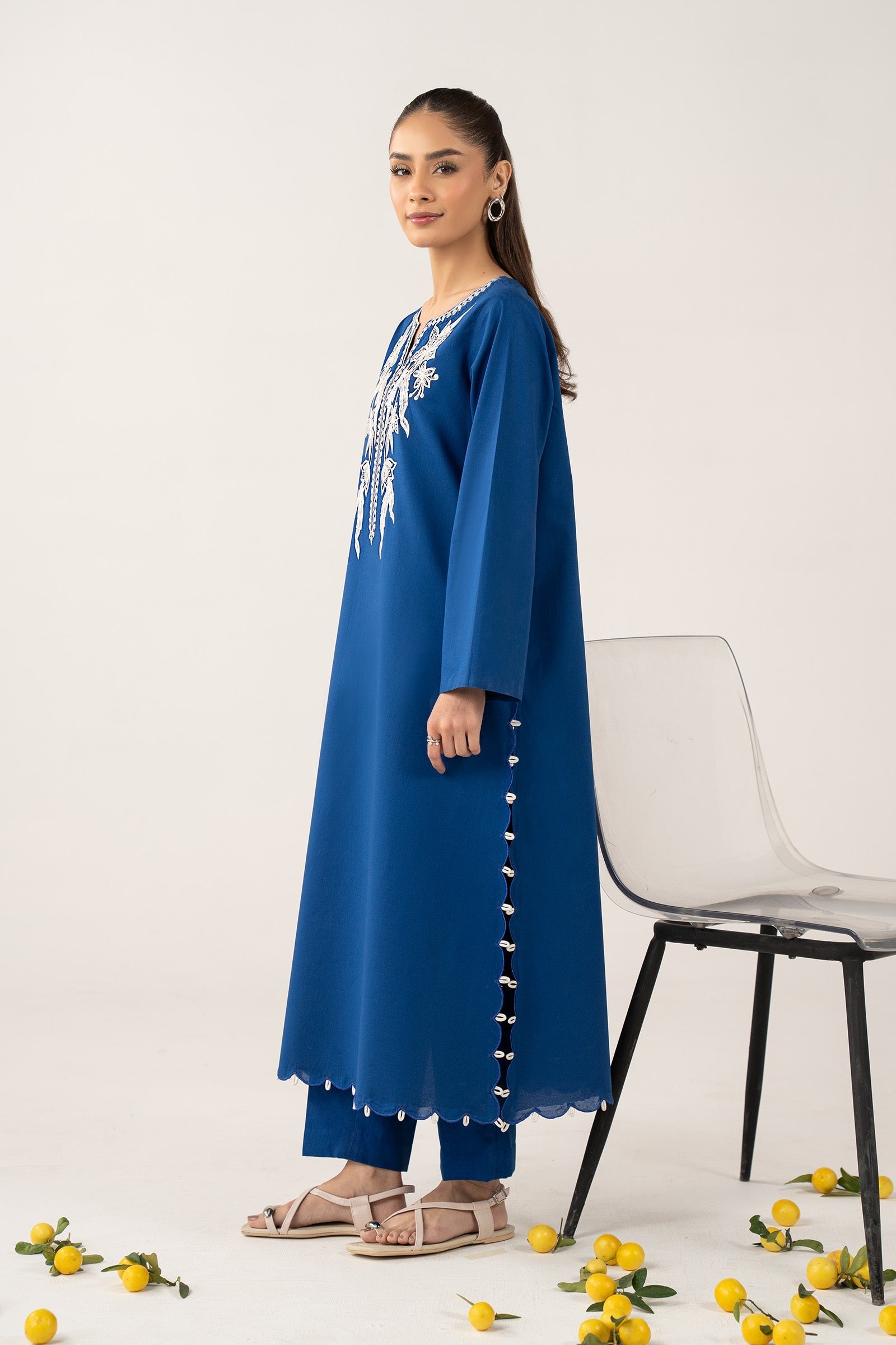 Embroidered Dobby Cotton Shirt