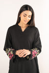 Embroidered Slub Lawn Shirt