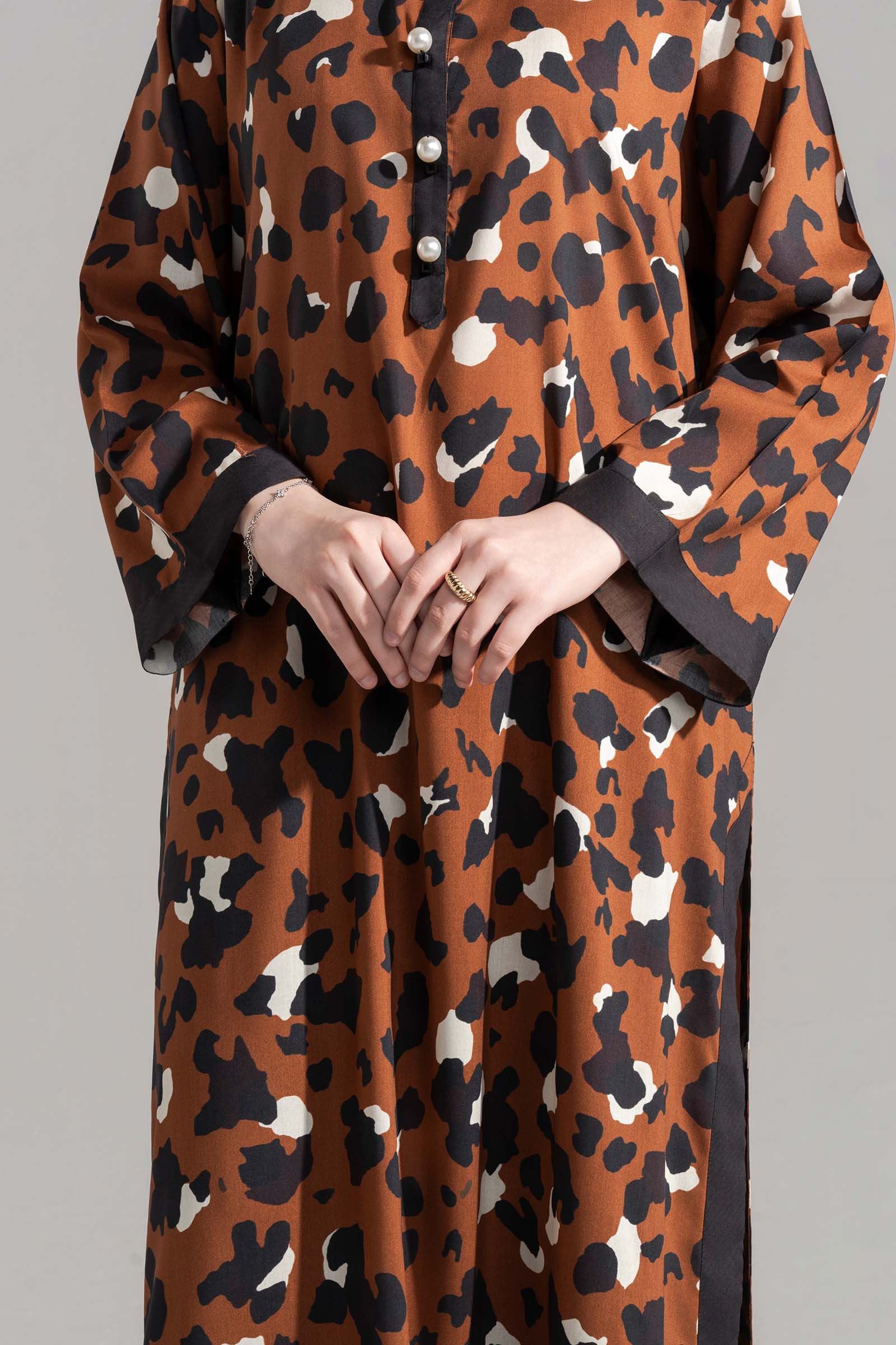 Printed Arabic Lawn Shirt