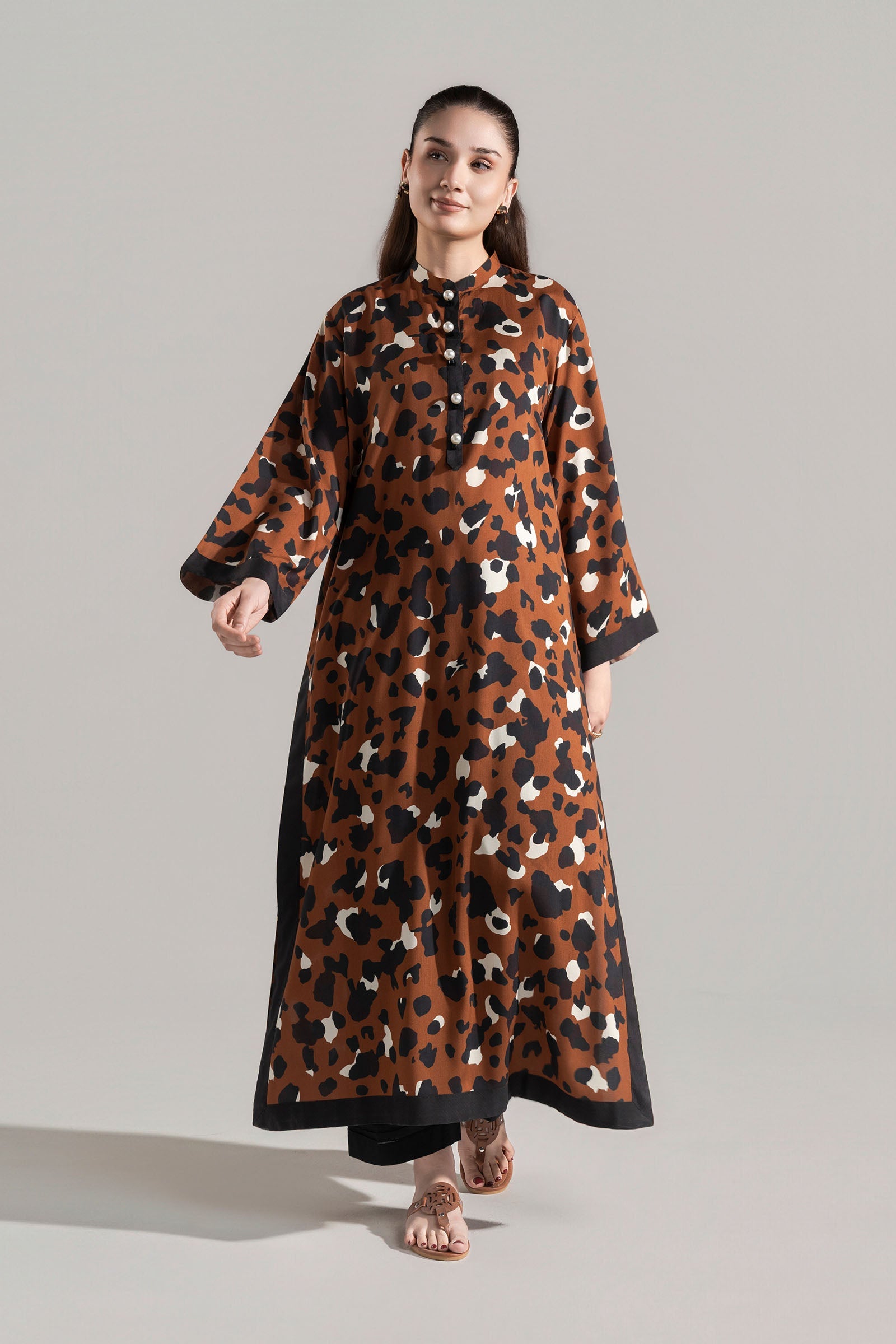 Printed Arabic Lawn Shirt