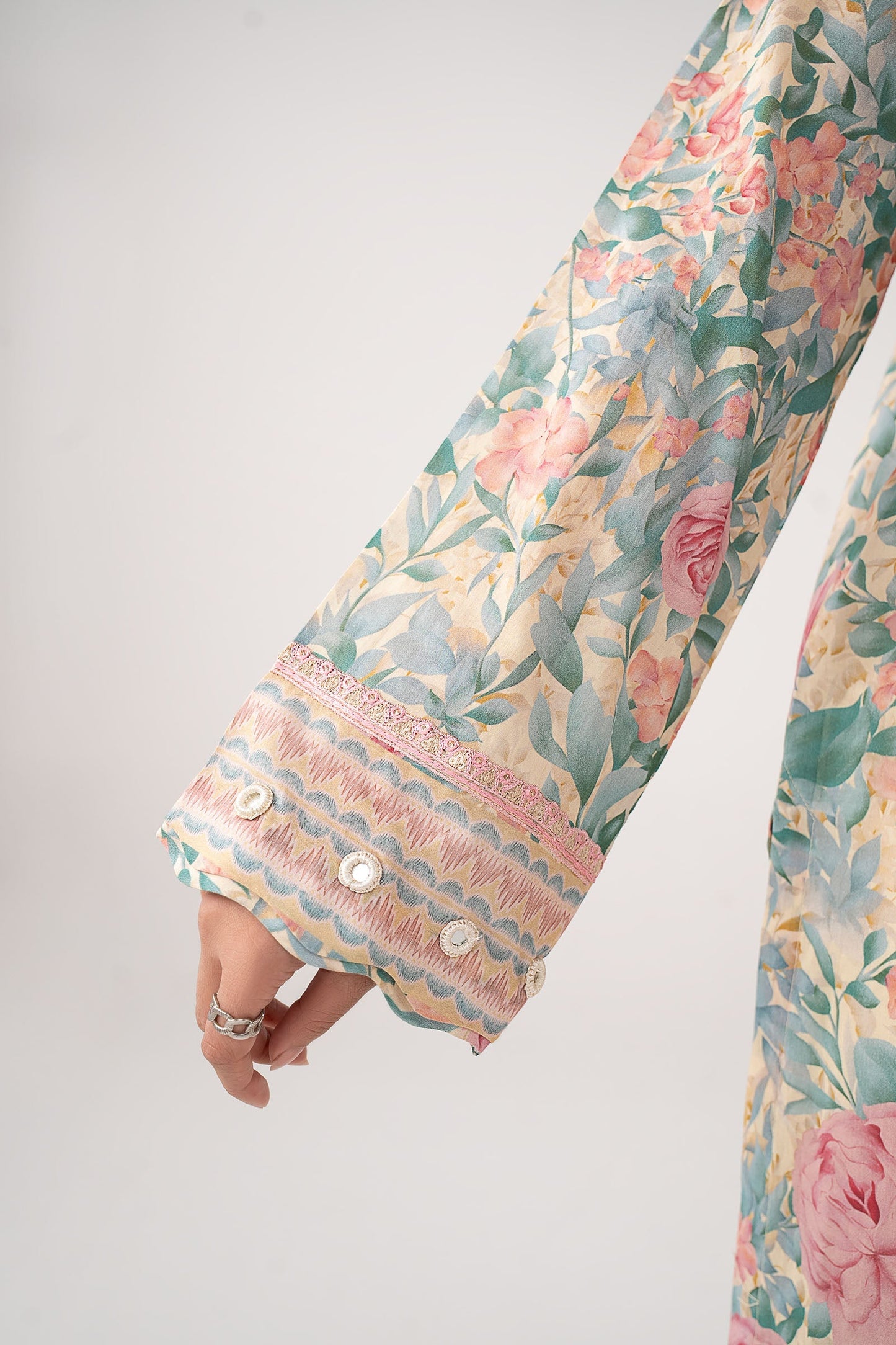 Embroidered Cotton Dobby Shirt
