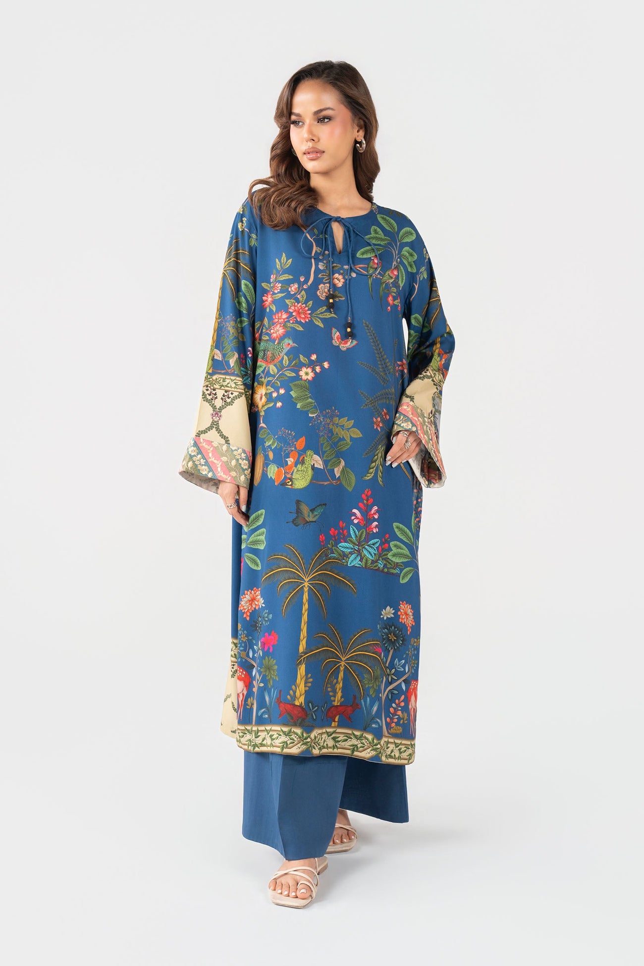 Embroidered Arabic Lawn Shirt