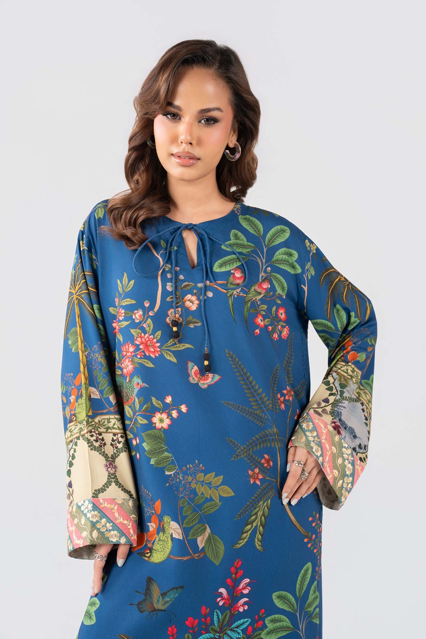 Embroidered Arabic Lawn Shirt