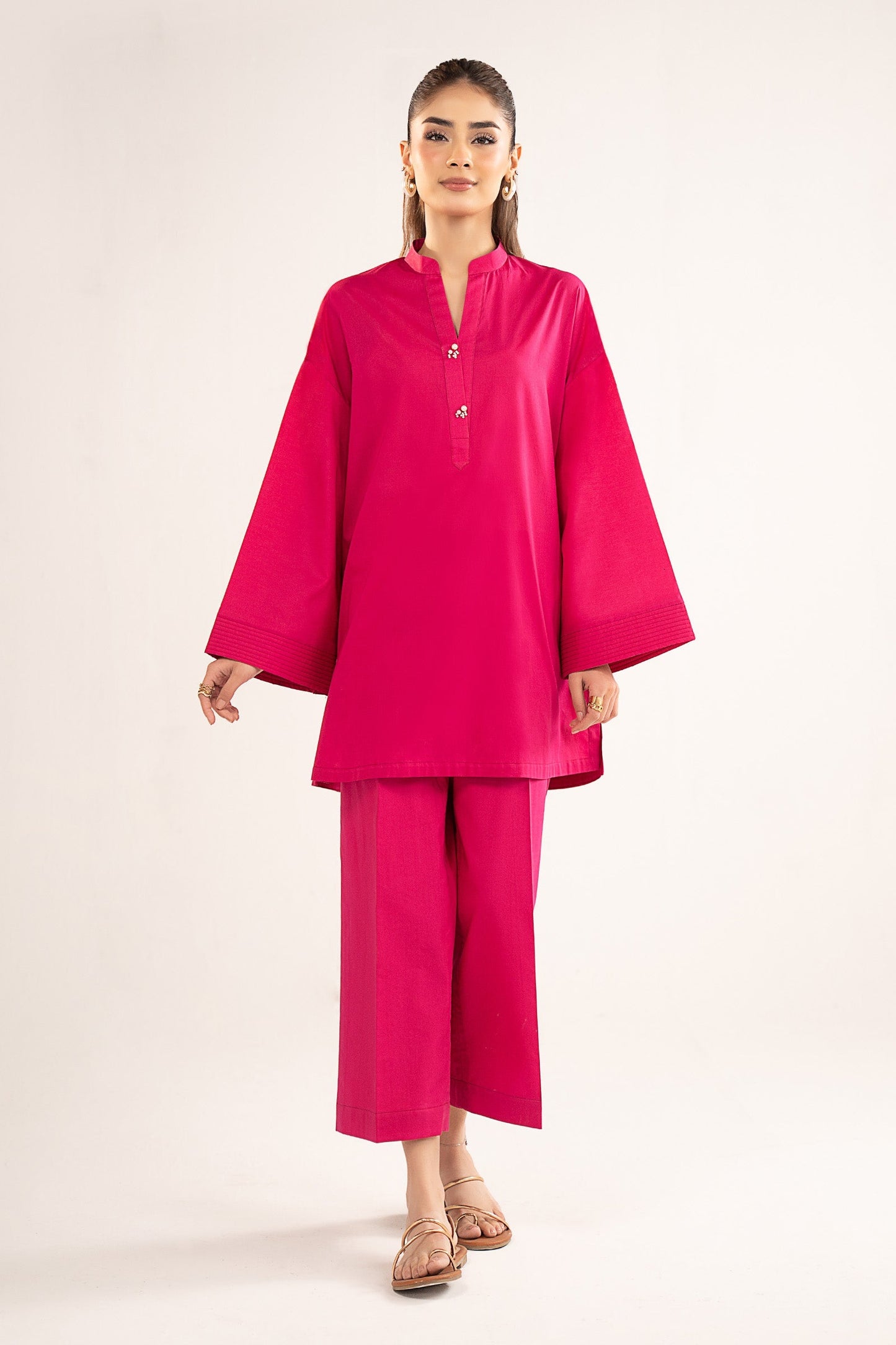 2 Pc Dyed Lawn Suit
