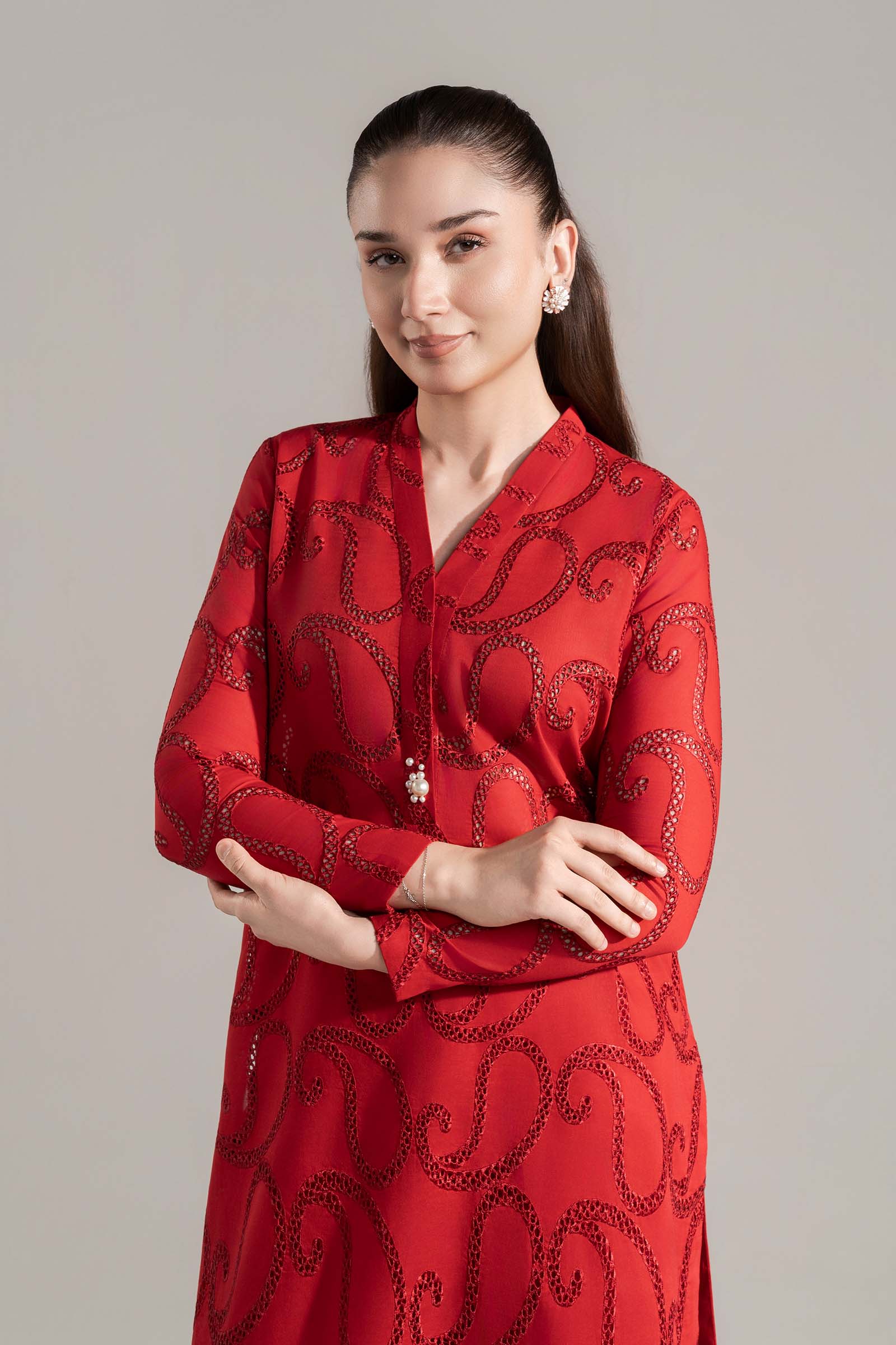 2 Pc Embroidered Lawn Suit