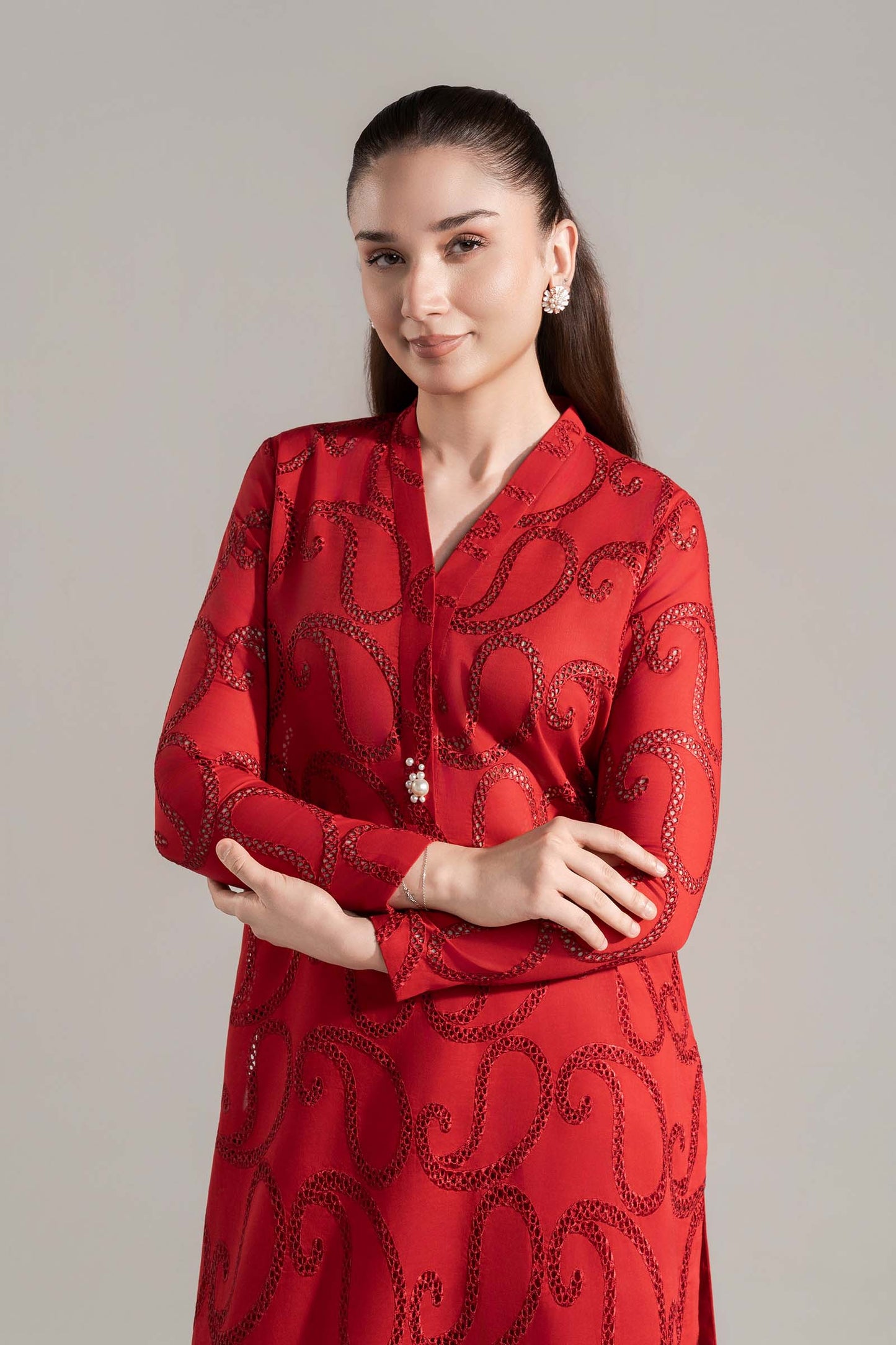 2 Pc Embroidered Lawn Suit