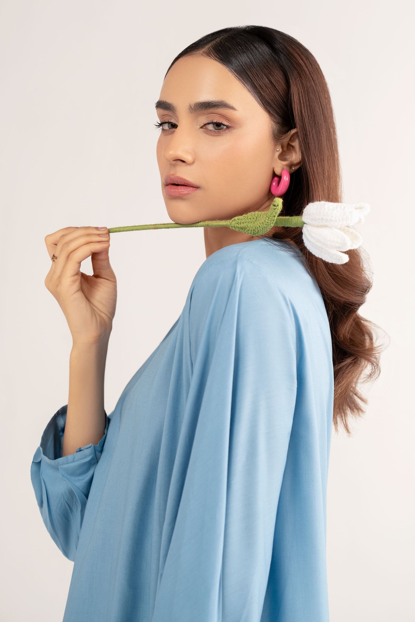 2 Pc Dyed Arabic Lawn Suit