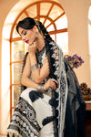 3 Pc Unstitched Embroidered Slub Lawn Suit | MB-CUS25-911B