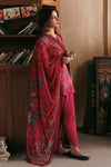 3 Pc Unstitched Embroidered Linen Suit