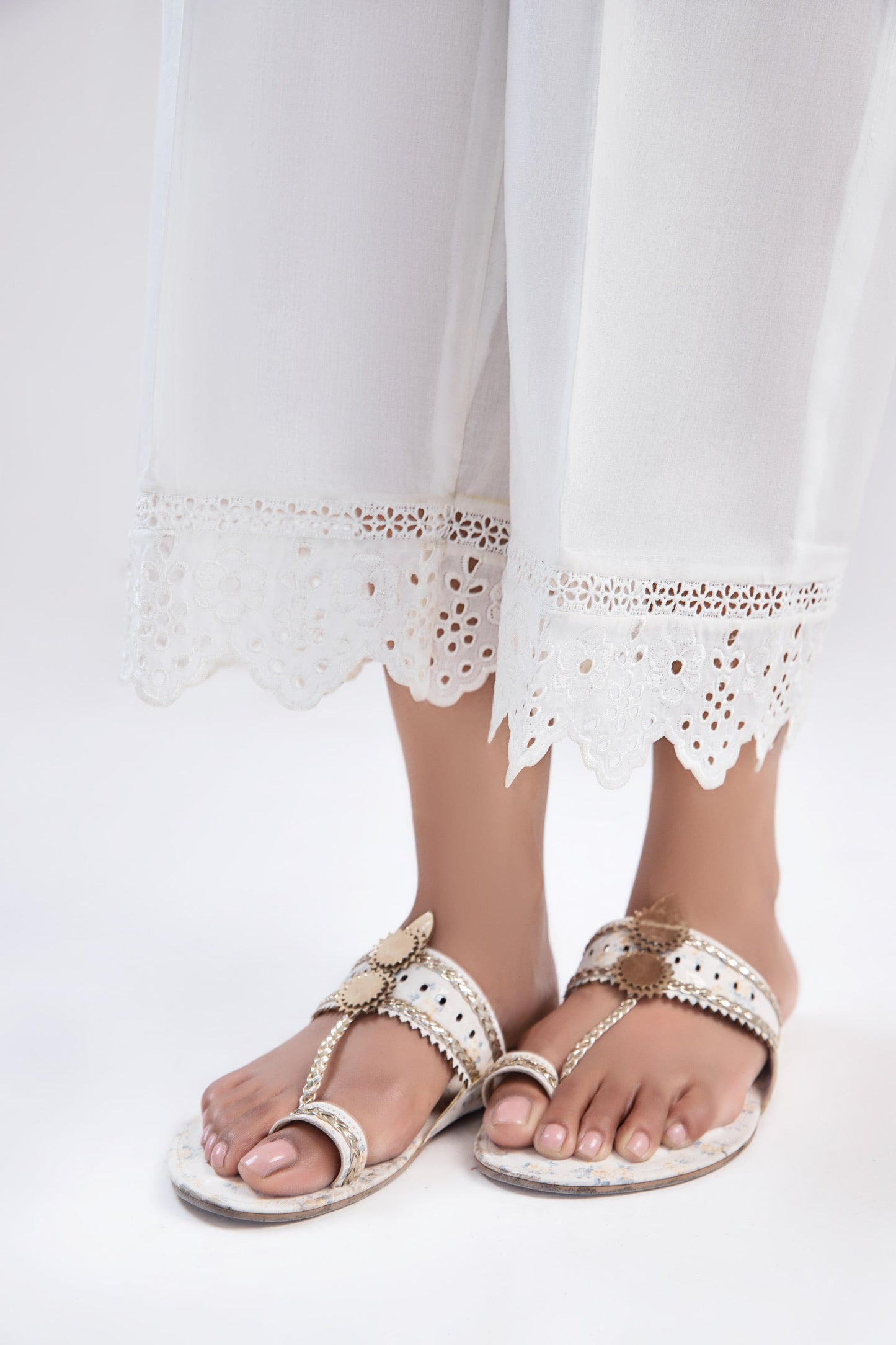 Cambric Wide Leg Trousers