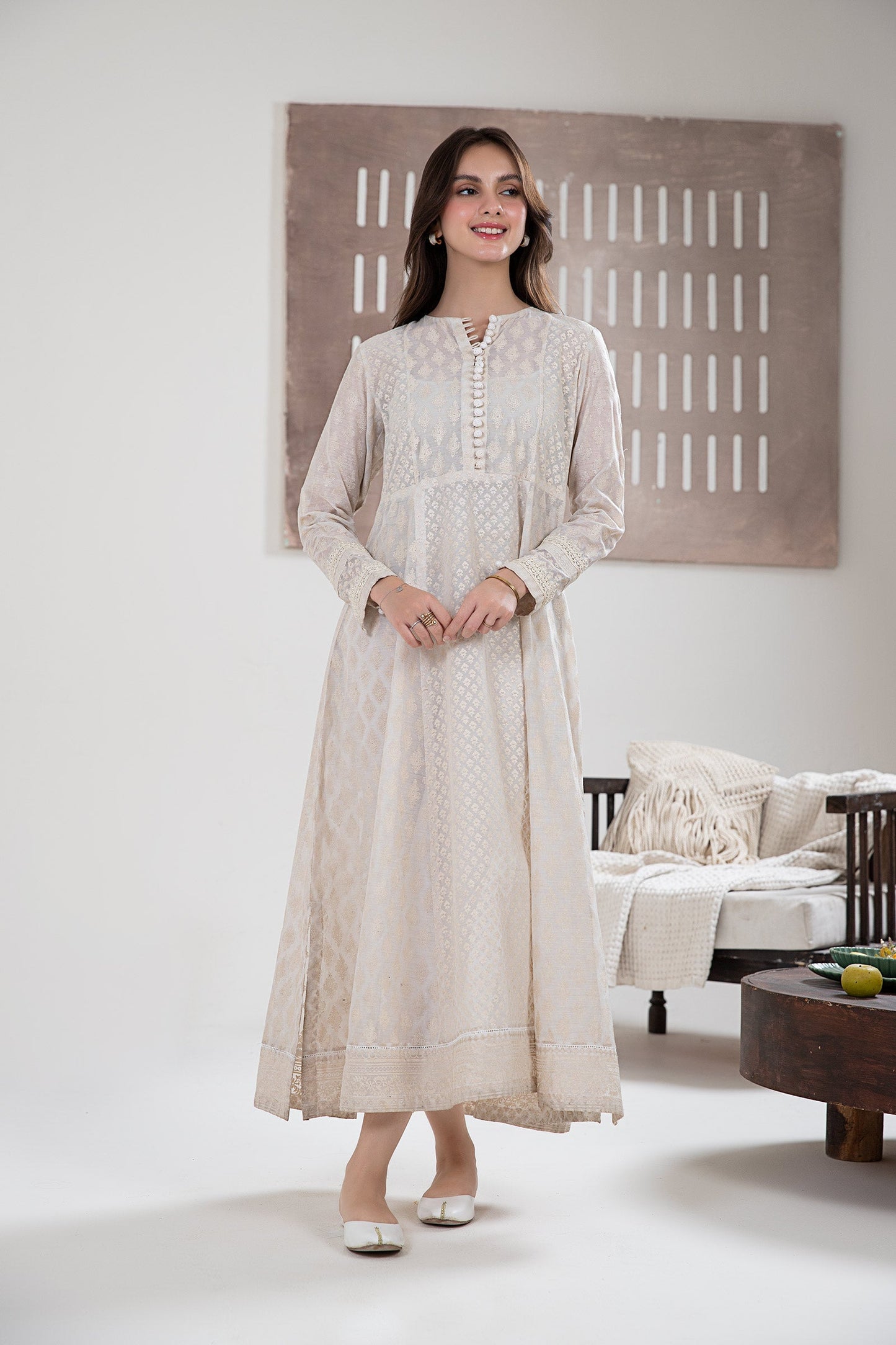 Printed Paper Cotton Frock